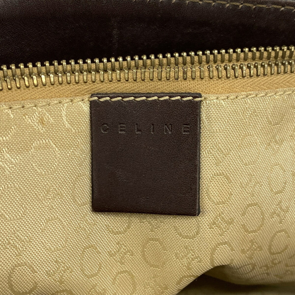 Celine Brown Canvas Tote Bag (Pre-Owned)