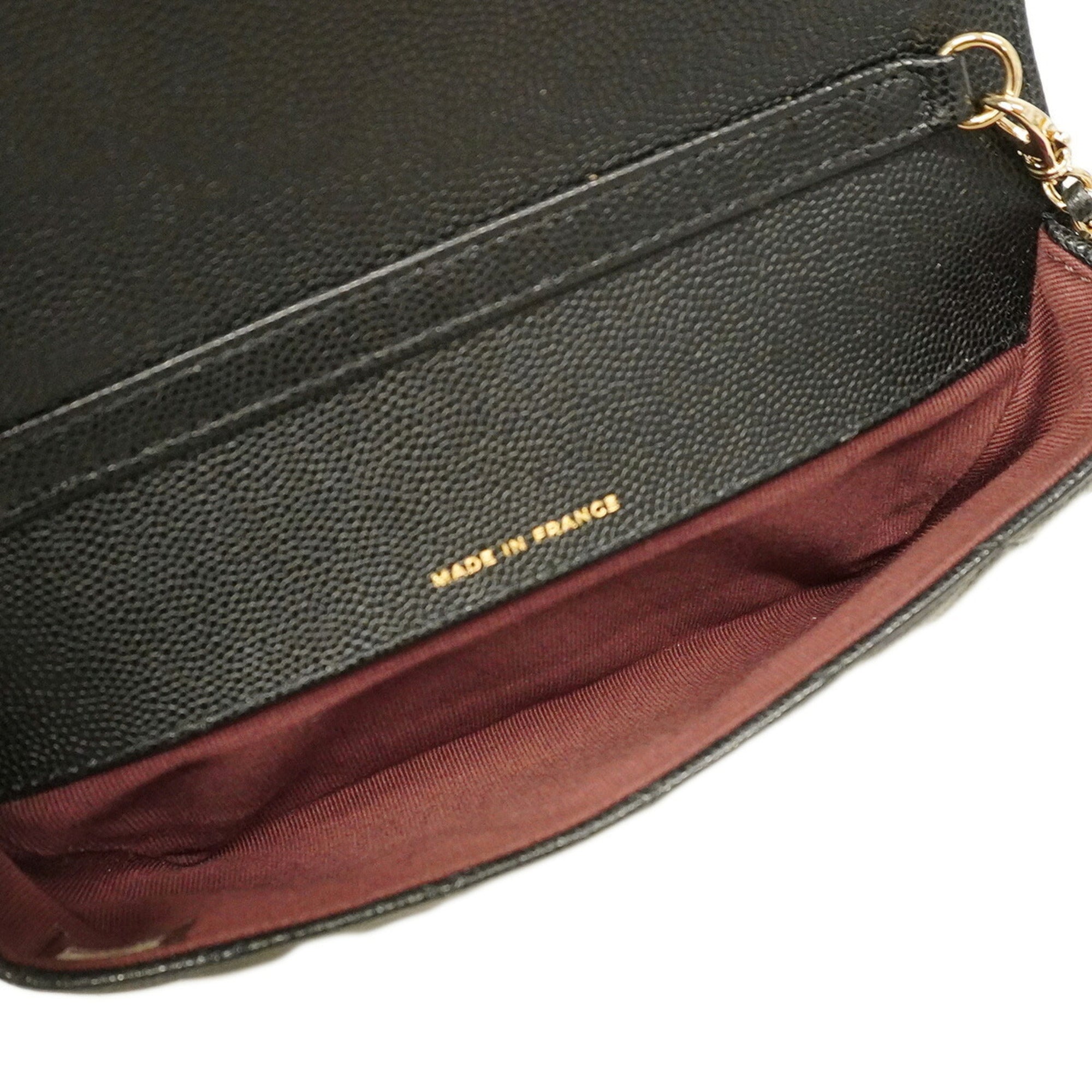 Chanel Black Grained Calfskin Shoulder Bag (Pre-Owned)