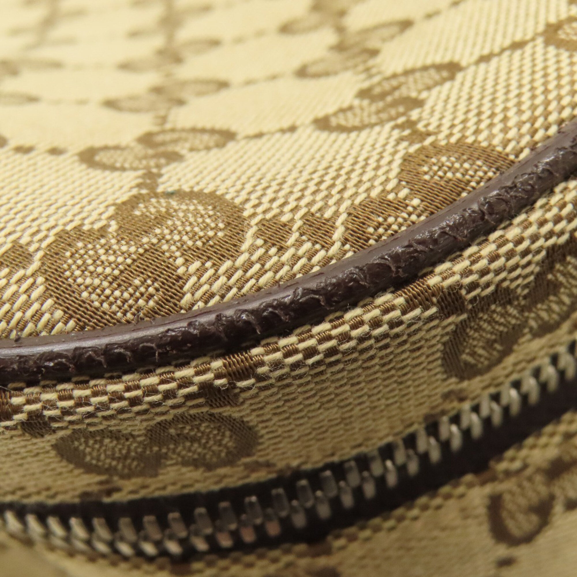 Gucci Brown Canvas Sling Bag (Pre-Owned)