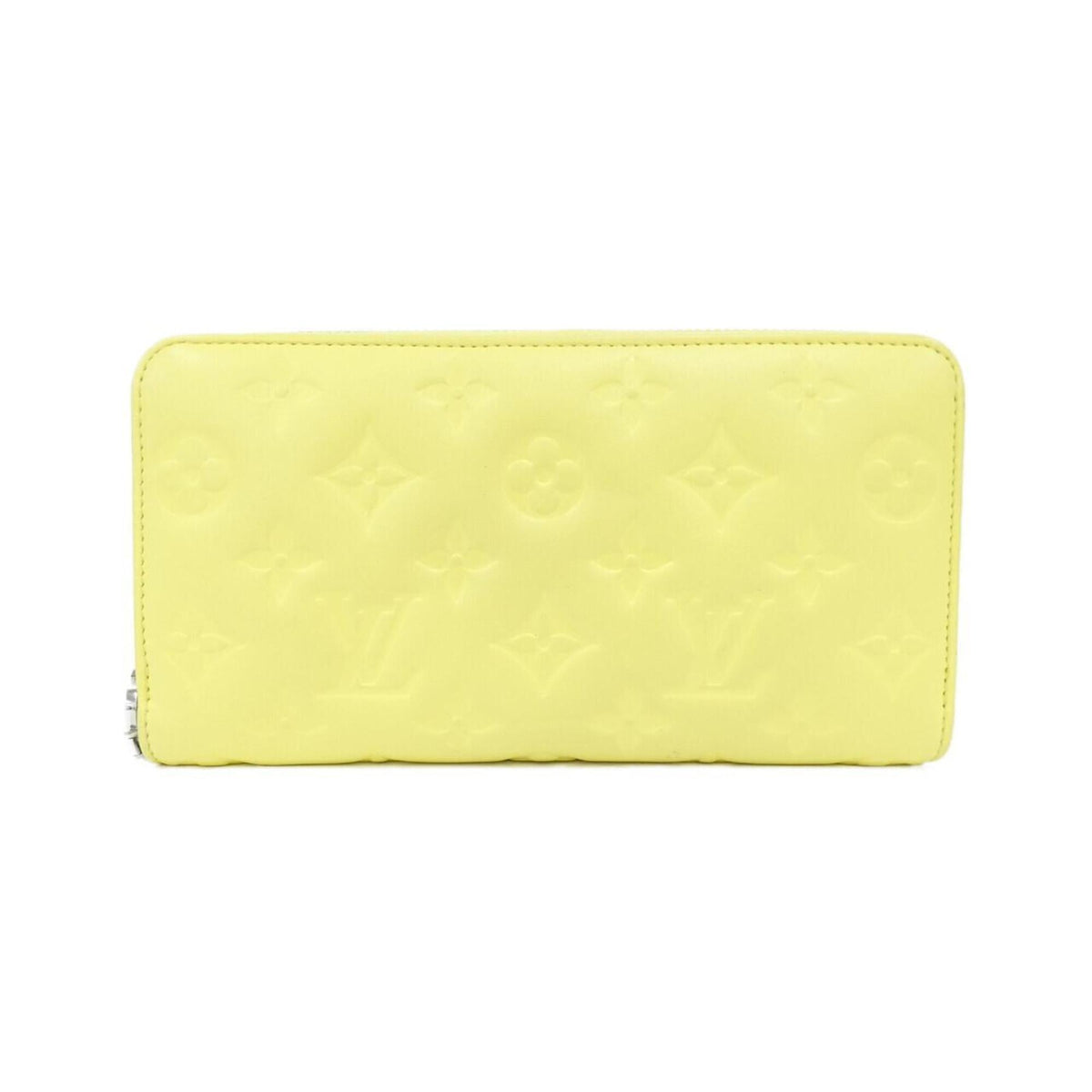 Louis Vuitton Yellow Leather Long Wallet (Bi-Fold) (Pre-Owned)
