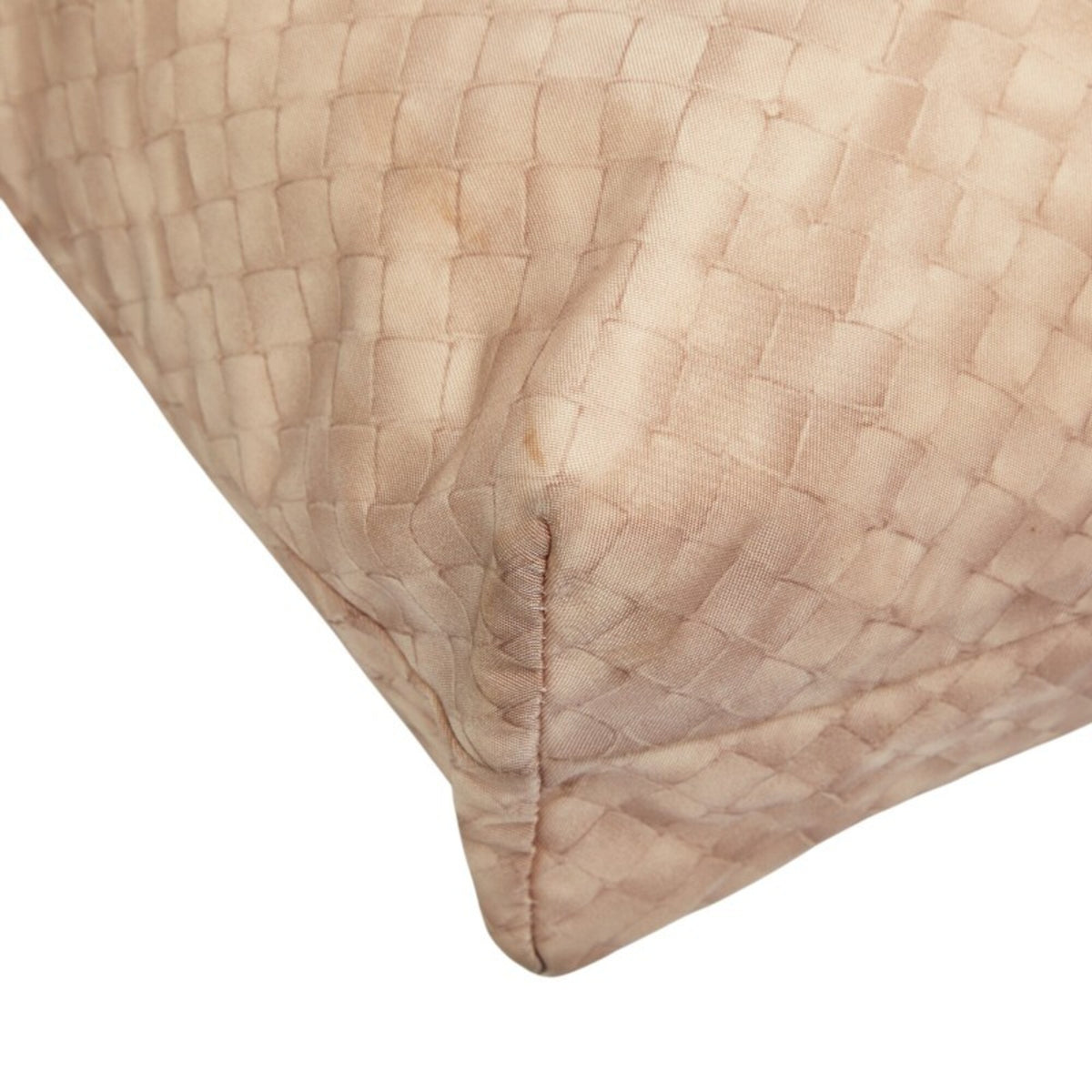 Bottega Veneta Pink Nylon Leather Shoulder Bag Tote Bag (Pre-Owned)