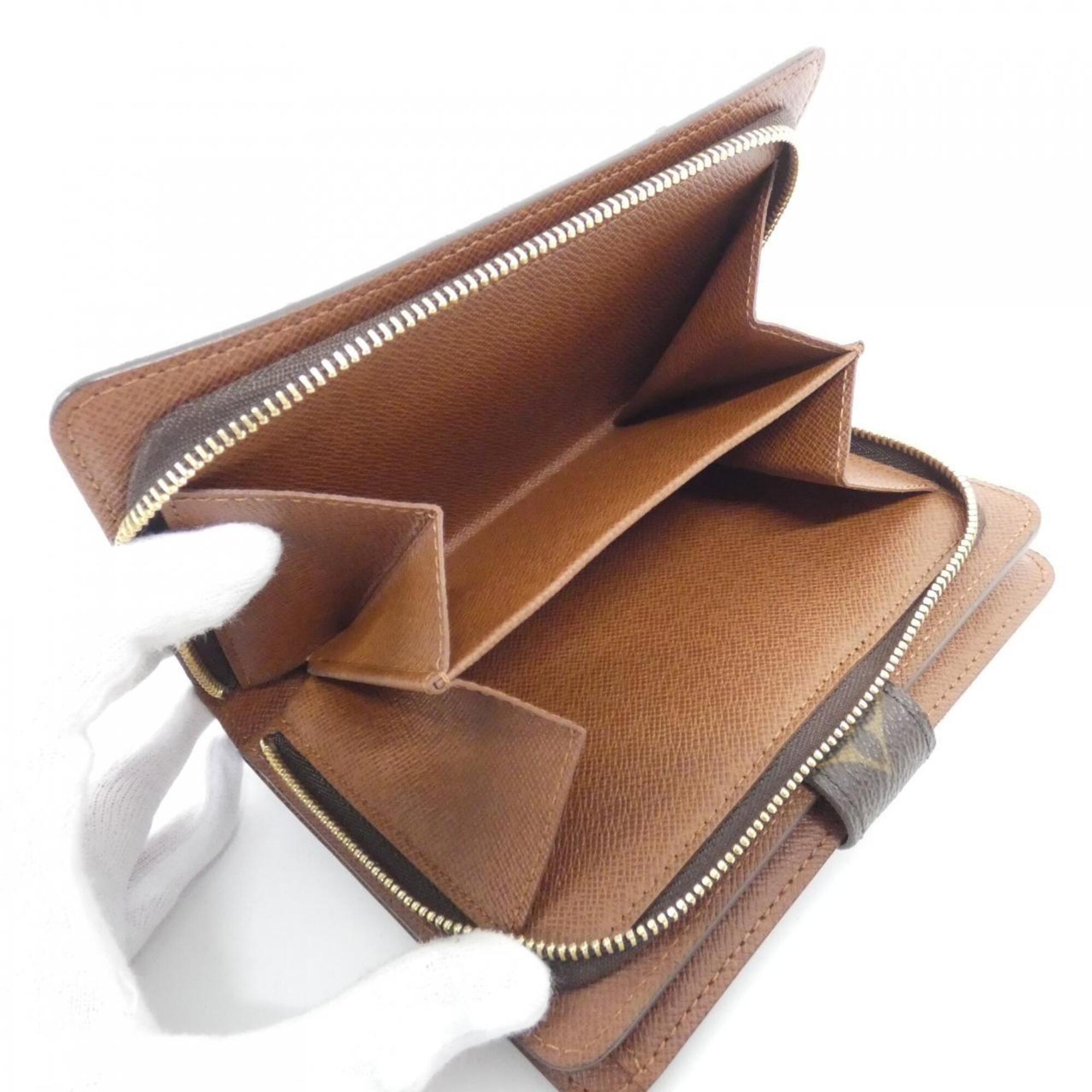 Louis Vuitton Marron Coated Canvas Wallet (Bi-Fold) (Pre-Owned)