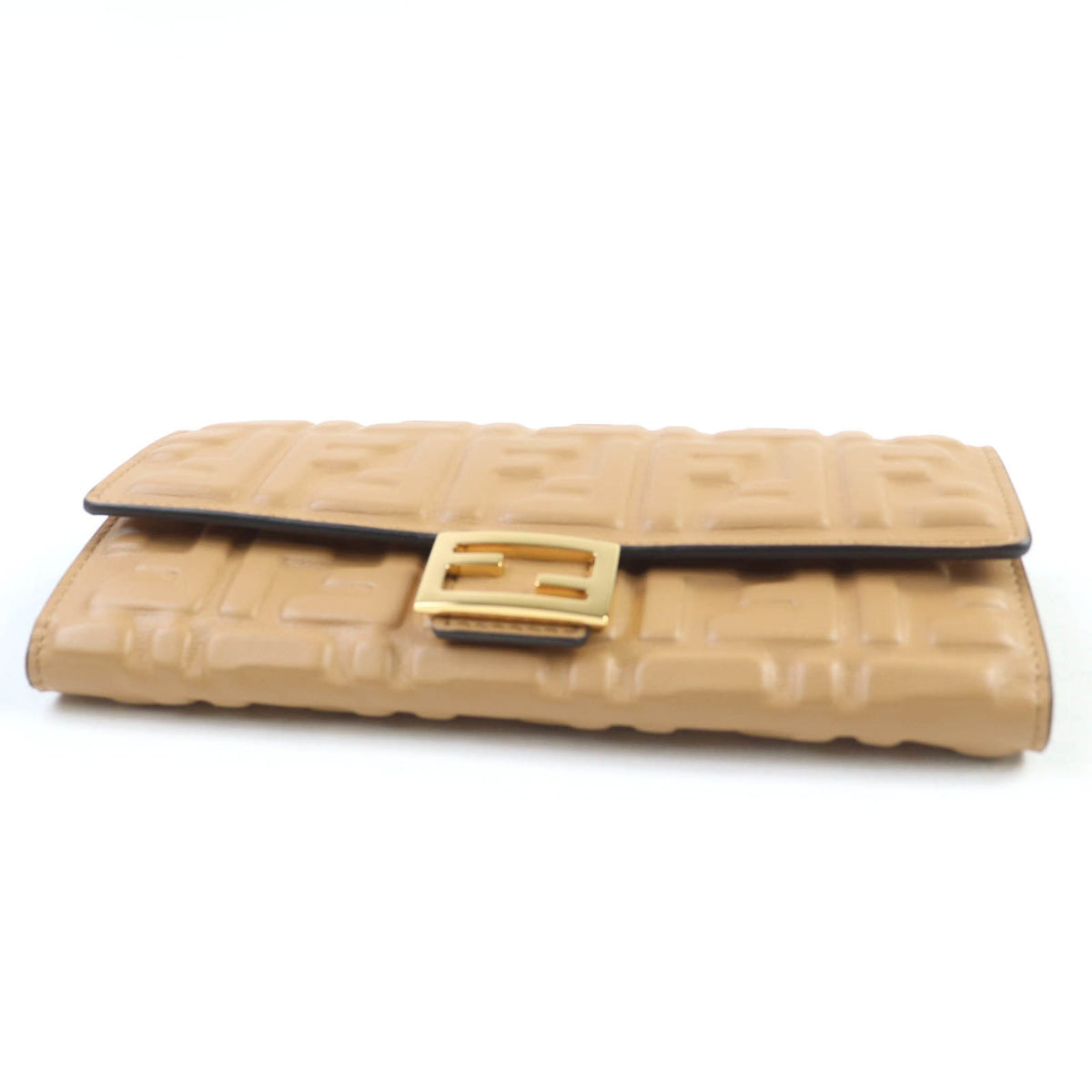 Fendi Brown Leather Long Wallet (Bi-Fold) (Pre-Owned)
