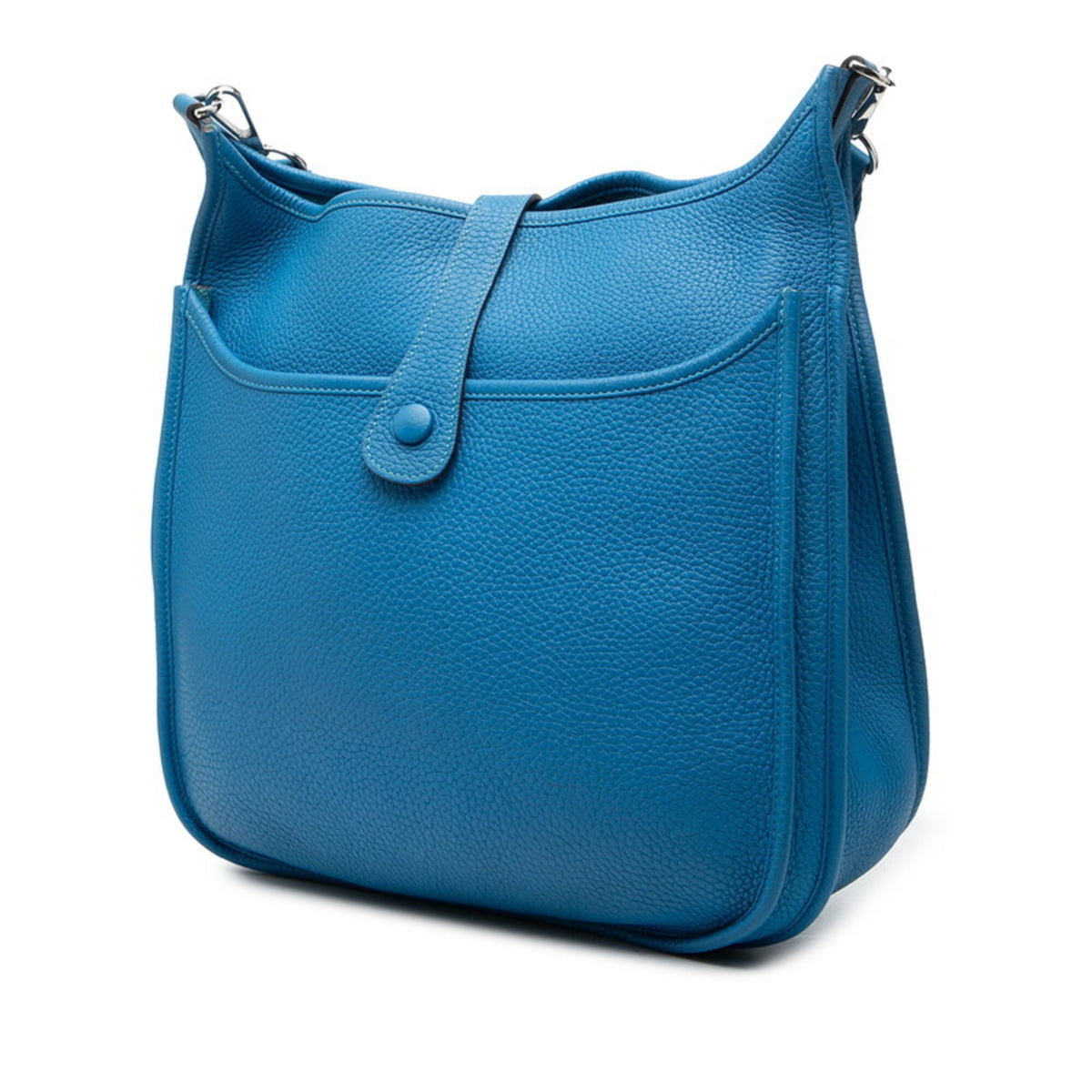 Hermes Blue Taurillon Clemence Leather Shoulder Bag (Pre-Owned)