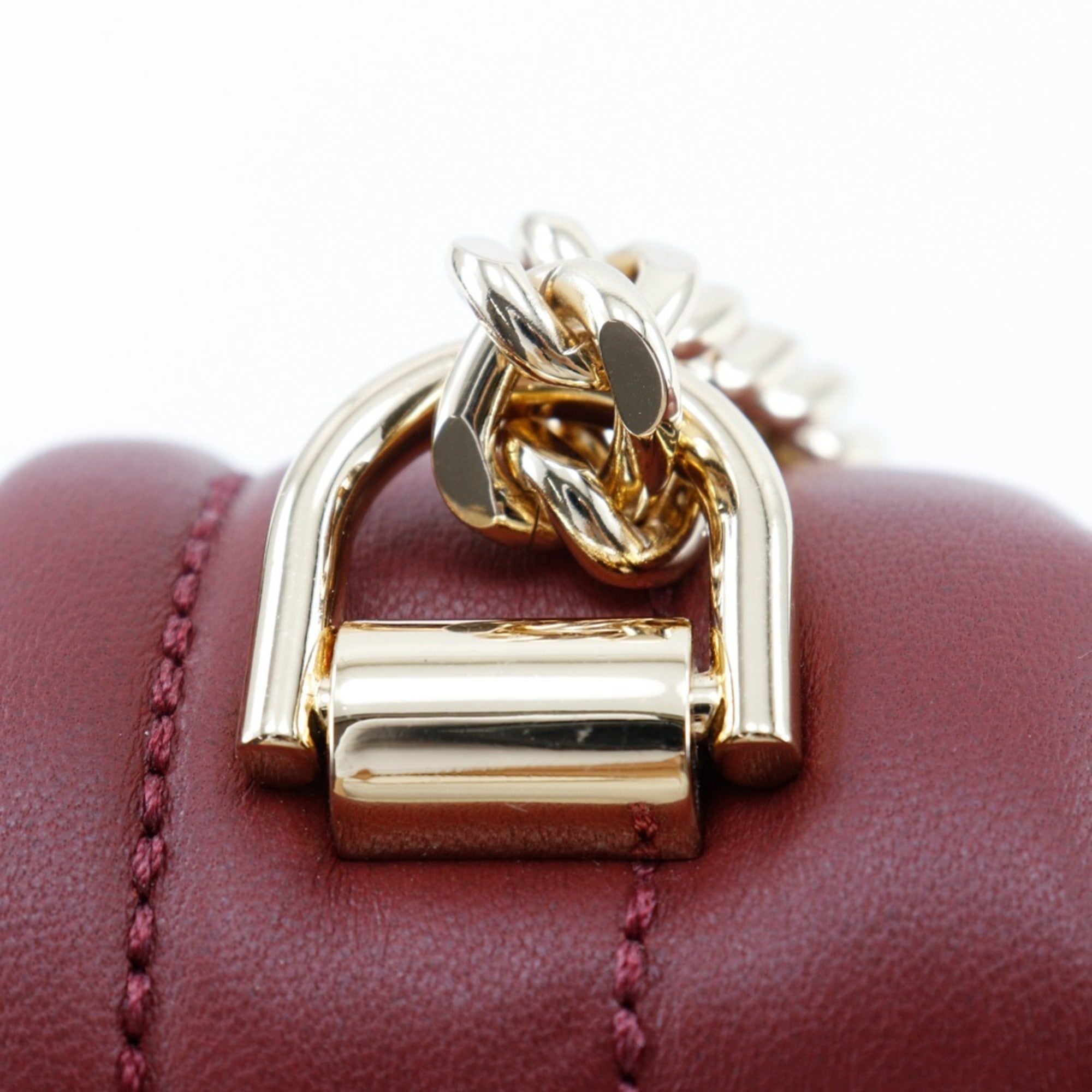 Michael Kors Red Color Leather Shoulder Bag (Pre-Owned)