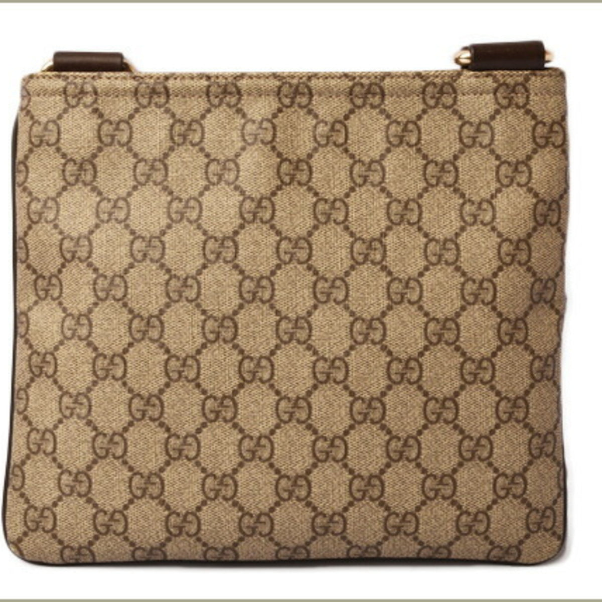 Gucci Beige Brown Gg Supreme Coated Canvas Messenger Bag Shoulder Bag (Pre-Owned)