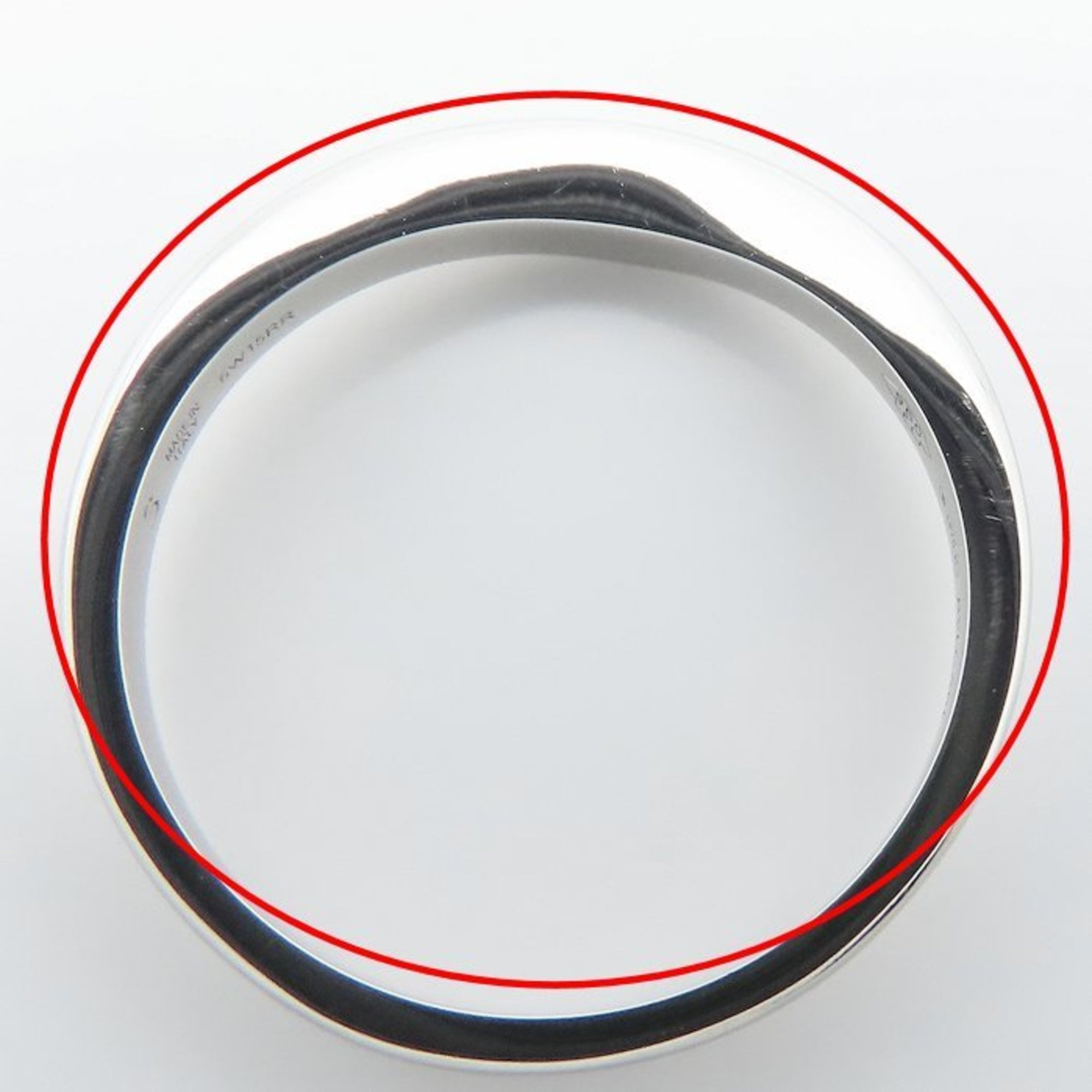 Bvlgari Platinum Platinum 950 Band Ring (Pre-Owned)
