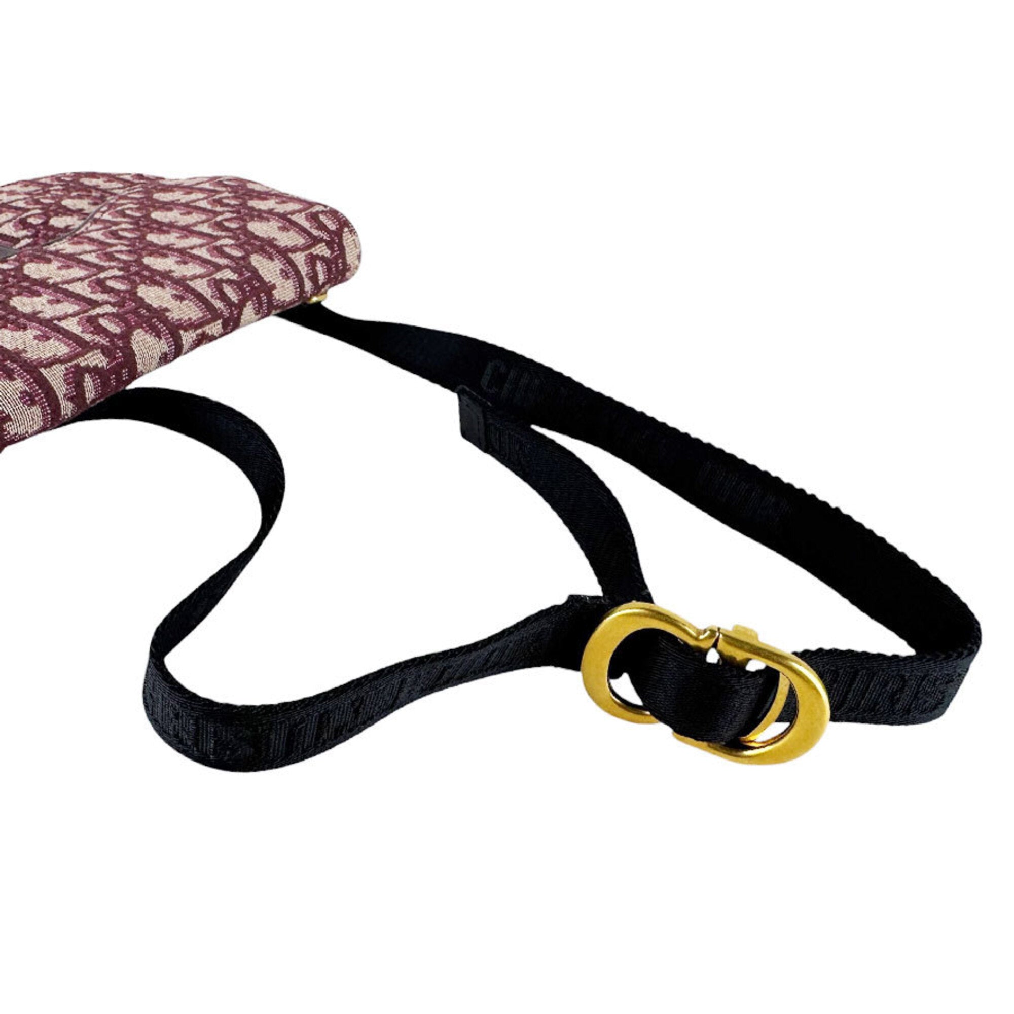 Christian Dior Bordeaux Canvas Fanny Pack Sling Bag (Pre-Owned)