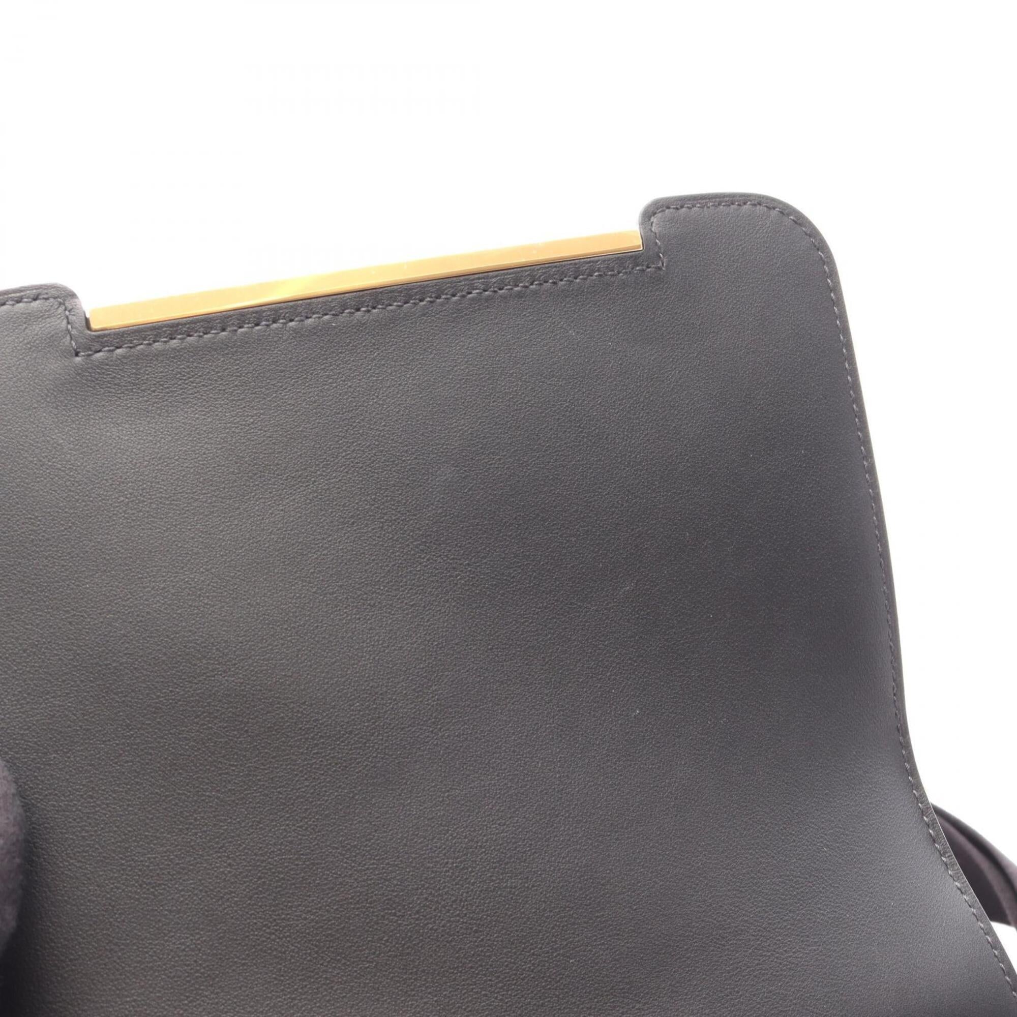 Hermes Black Chevre Leather Shoulder Bag (Pre-Owned)