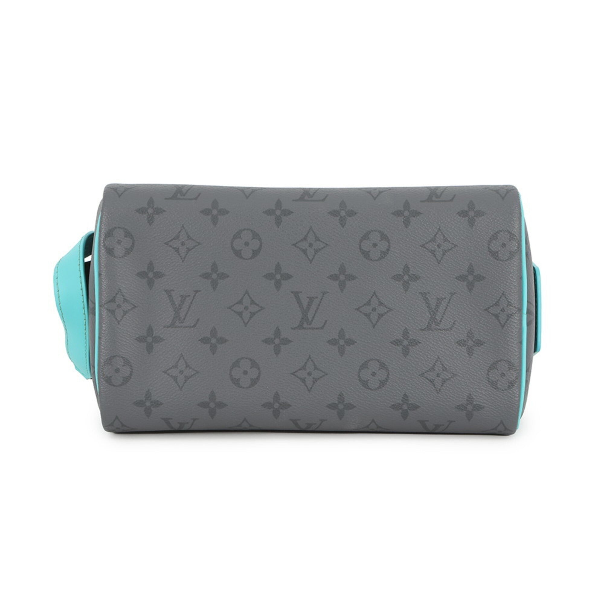 Louis Vuitton Black Noir Turquoise Monogram Eclipse Clutch Bag (Pre-Owned)