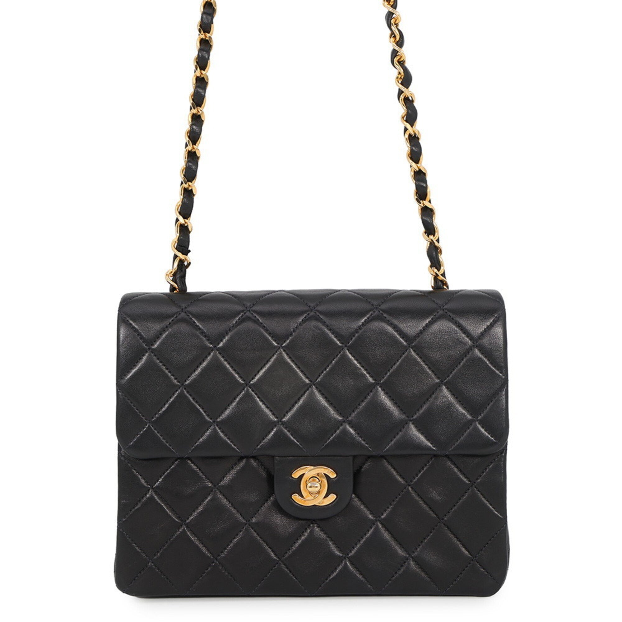 Chanel Black Leather Shoulder Bag (Pre-Owned)