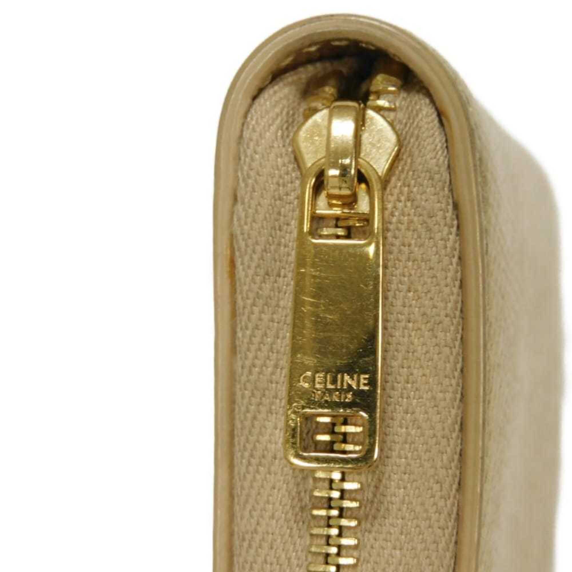 Celine Gold Metallic Gold Leather Coin Purse/Coin Case (Pre-Owned)