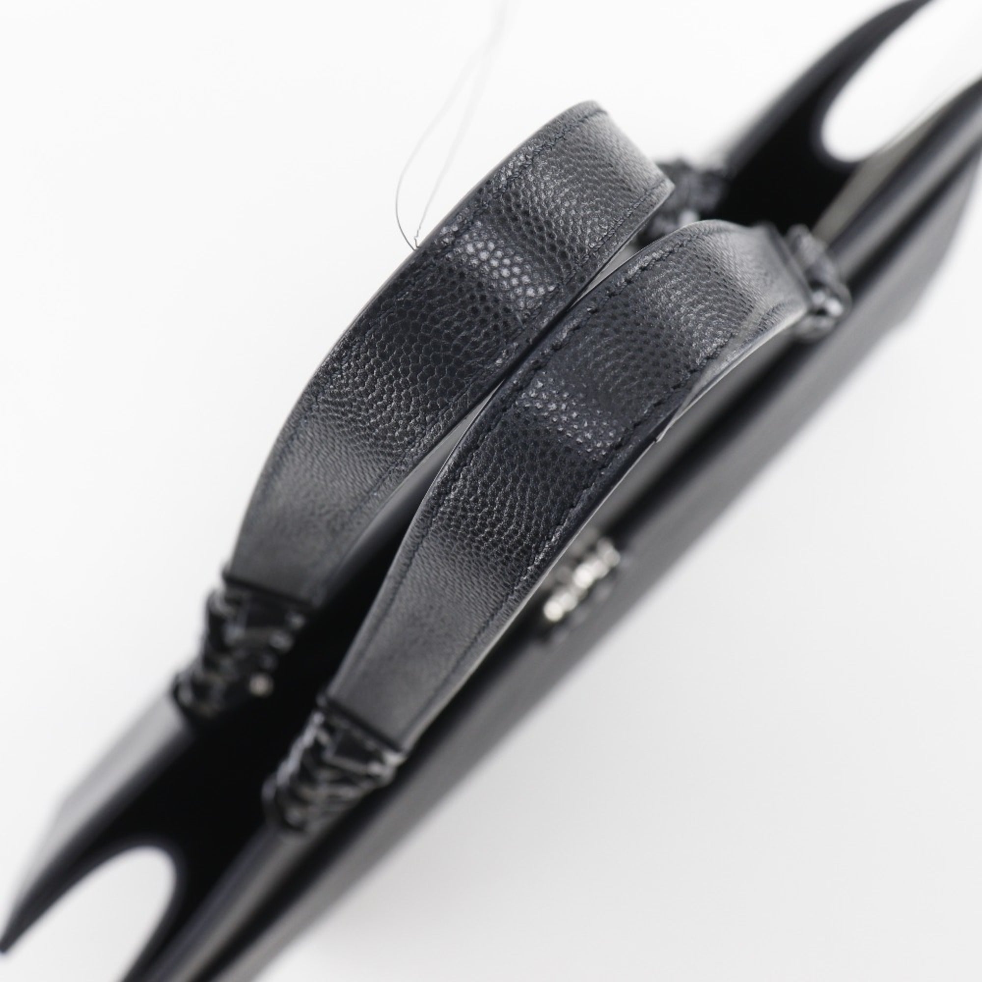 Chanel Matelasse Black Leather Tote Bag (Pre-Owned)
