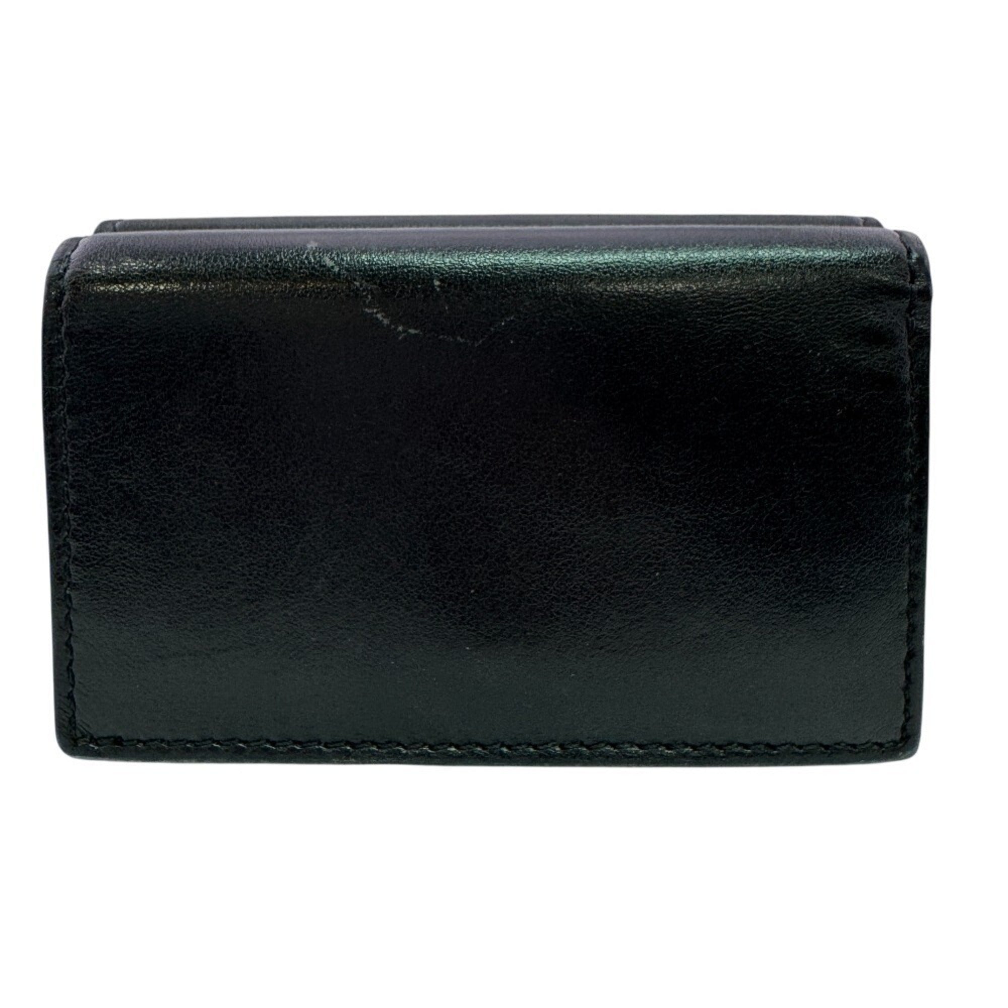Burberry Black Leather Wallet (Tri-Fold) (Pre-Owned)