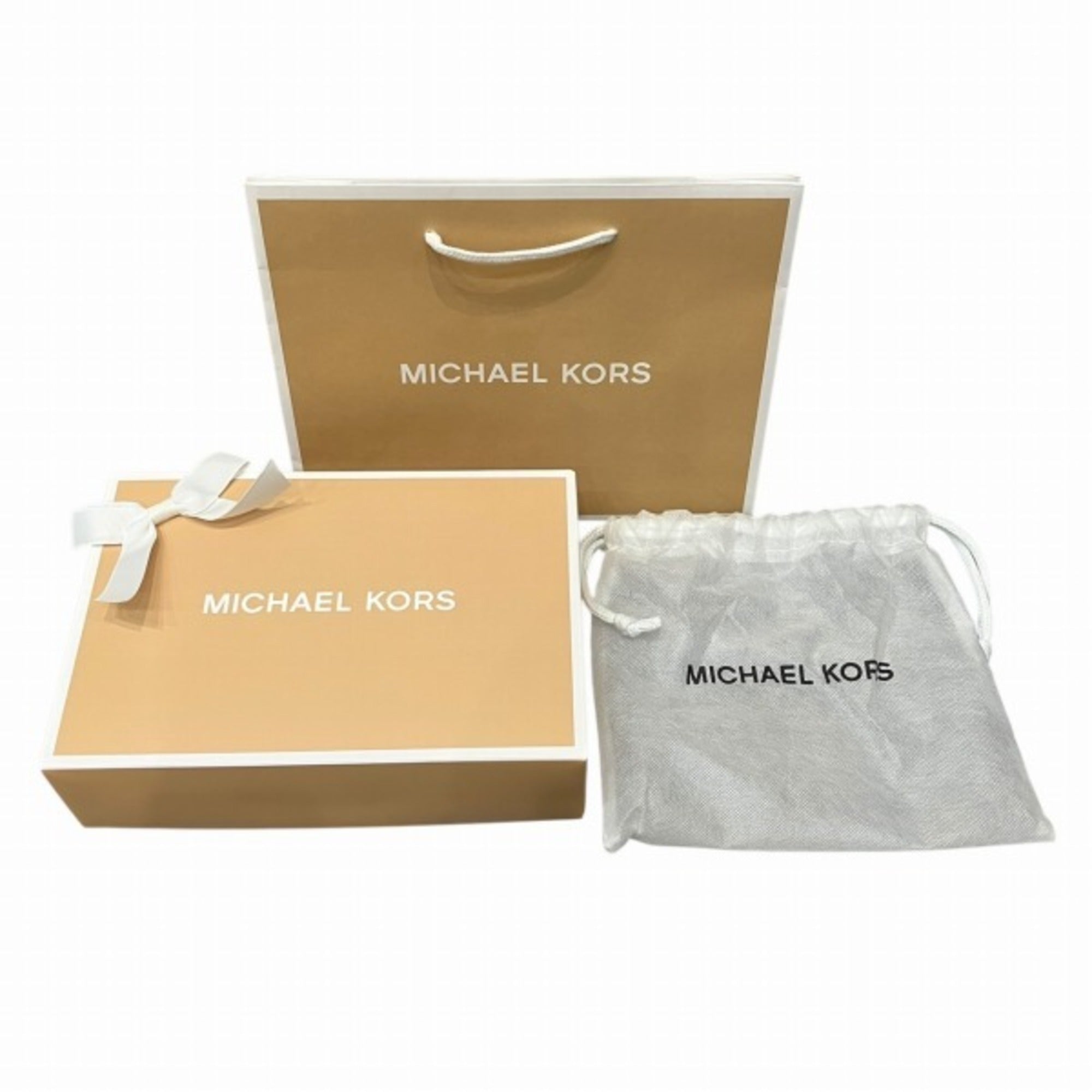 Michael Kors White Leather Wallet (Bi-Fold) (Pre-Owned)