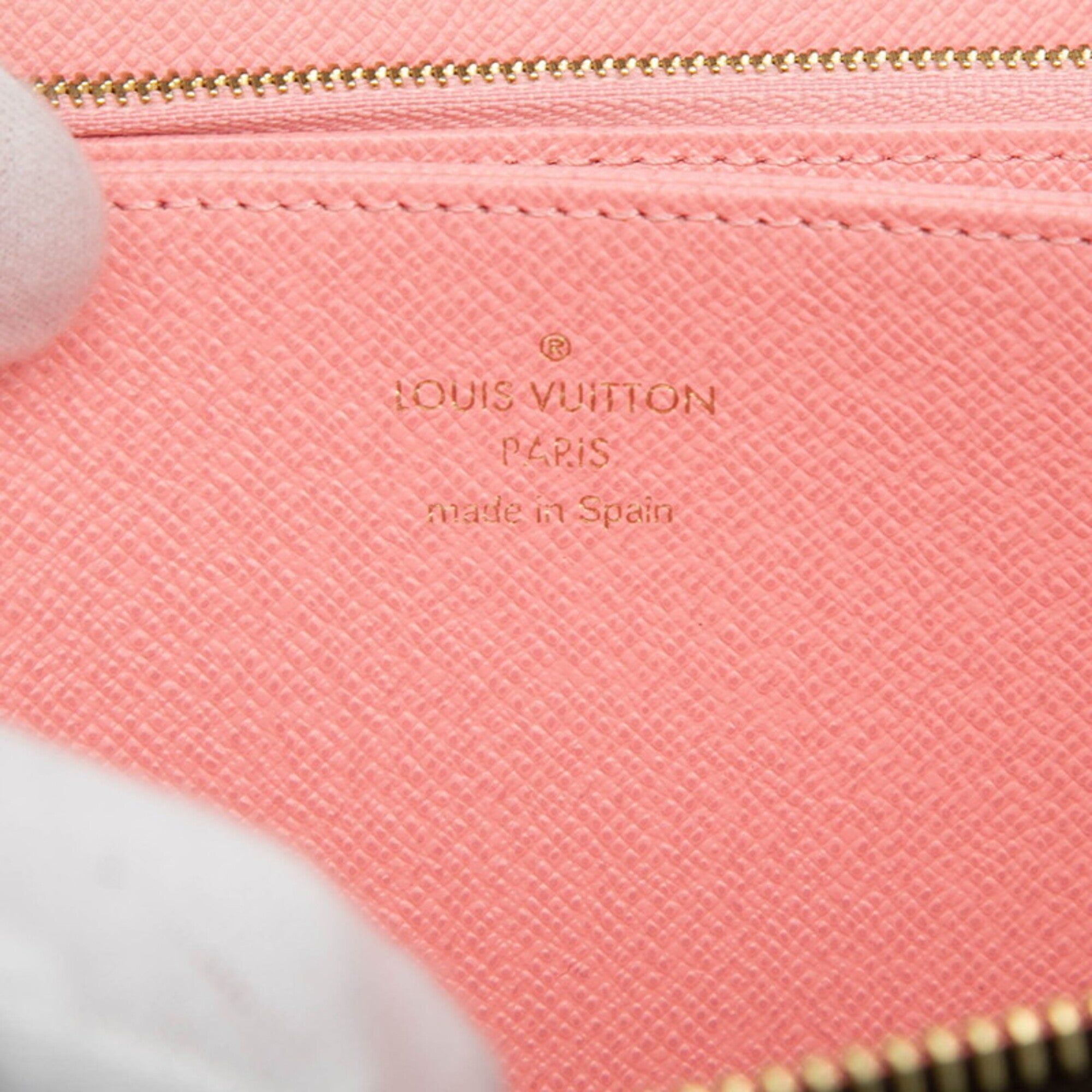 Louis Vuitton Brown Pink Pvc Long Wallet (Bi-Fold) (Pre-Owned)