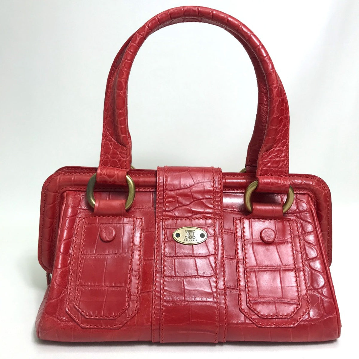 Celine Red Leather Handbag (Pre-Owned)