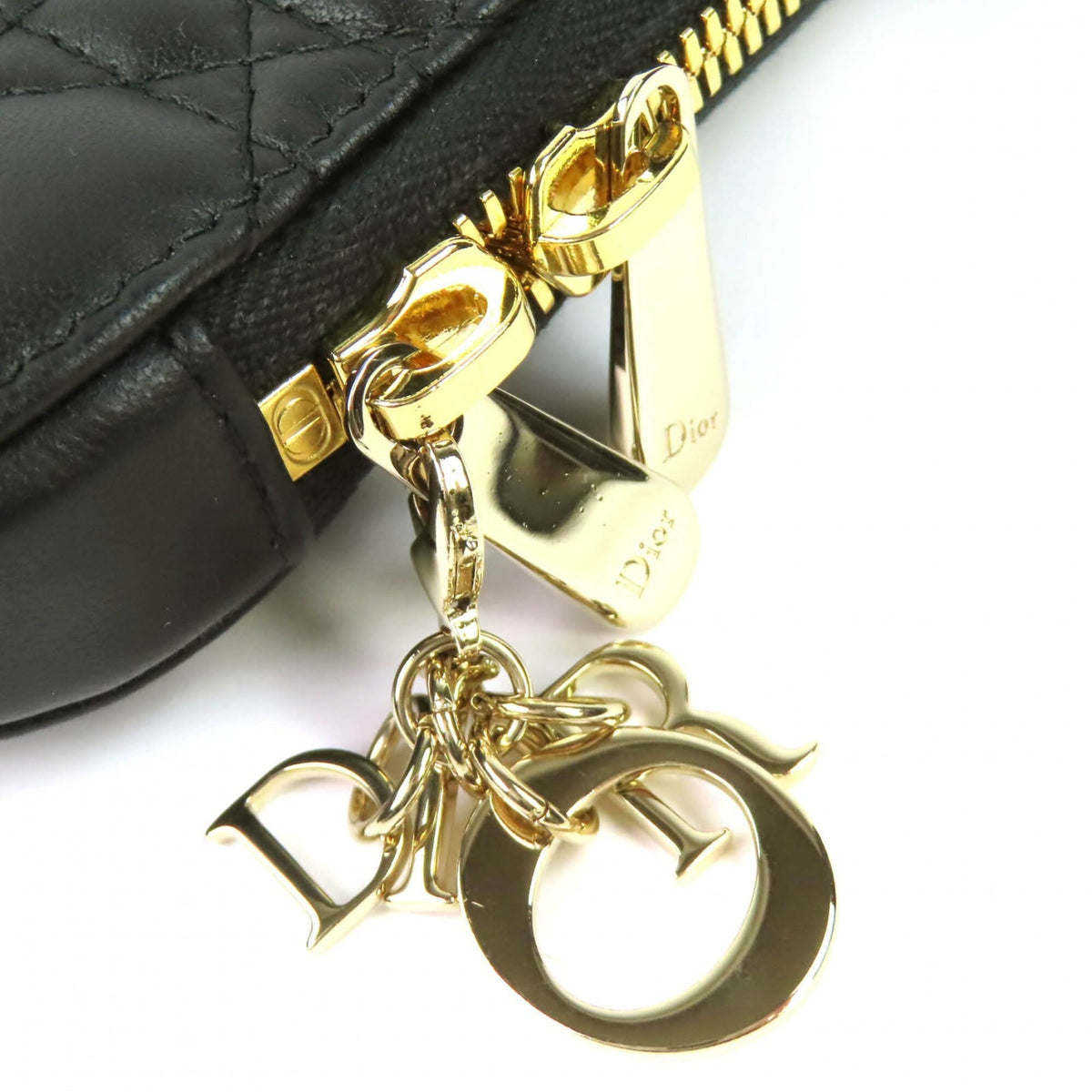 Christian Dior Black Leather Pouch (Pre-Owned)