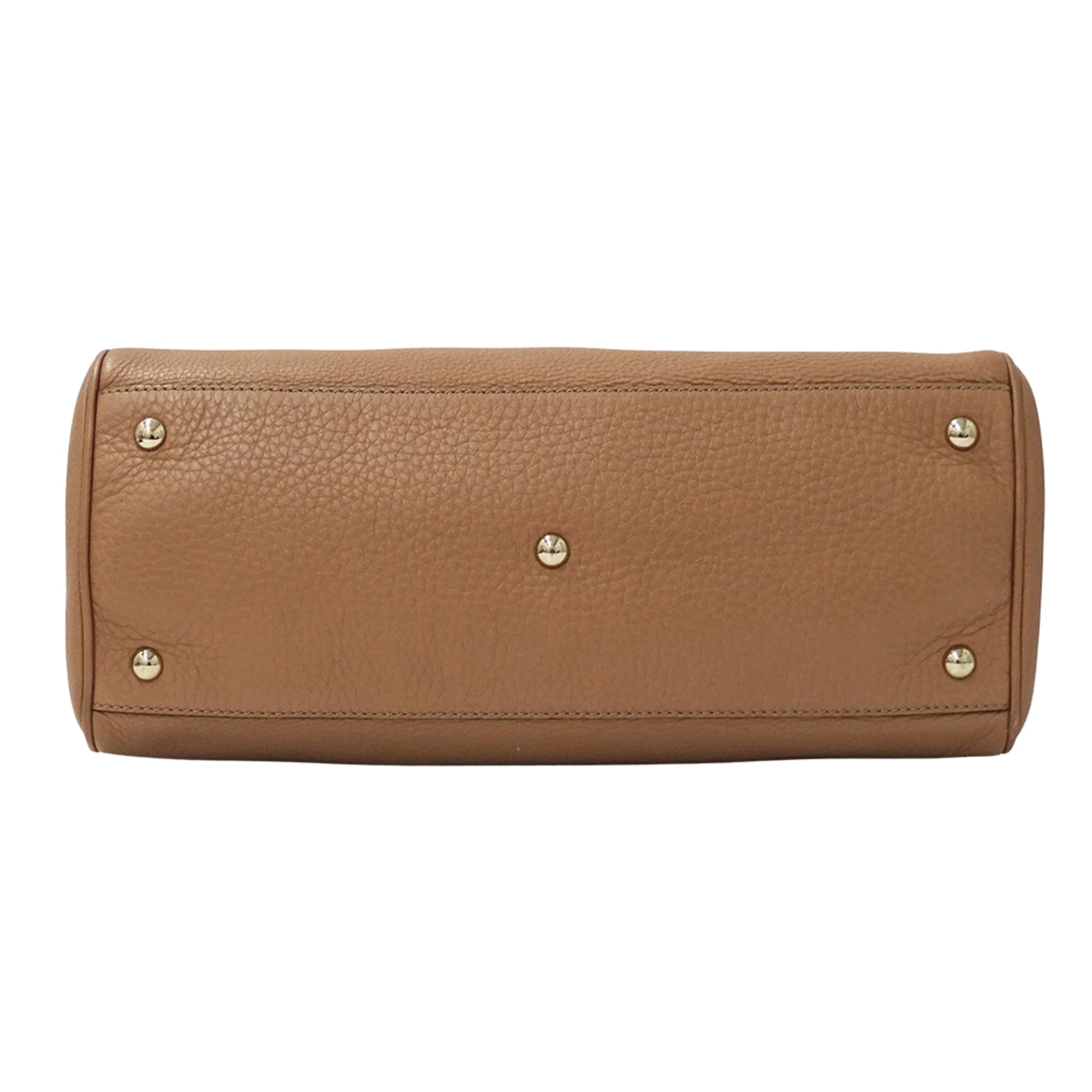 Gucci Beige Leather Handbag Shoulder Bag (Pre-Owned)