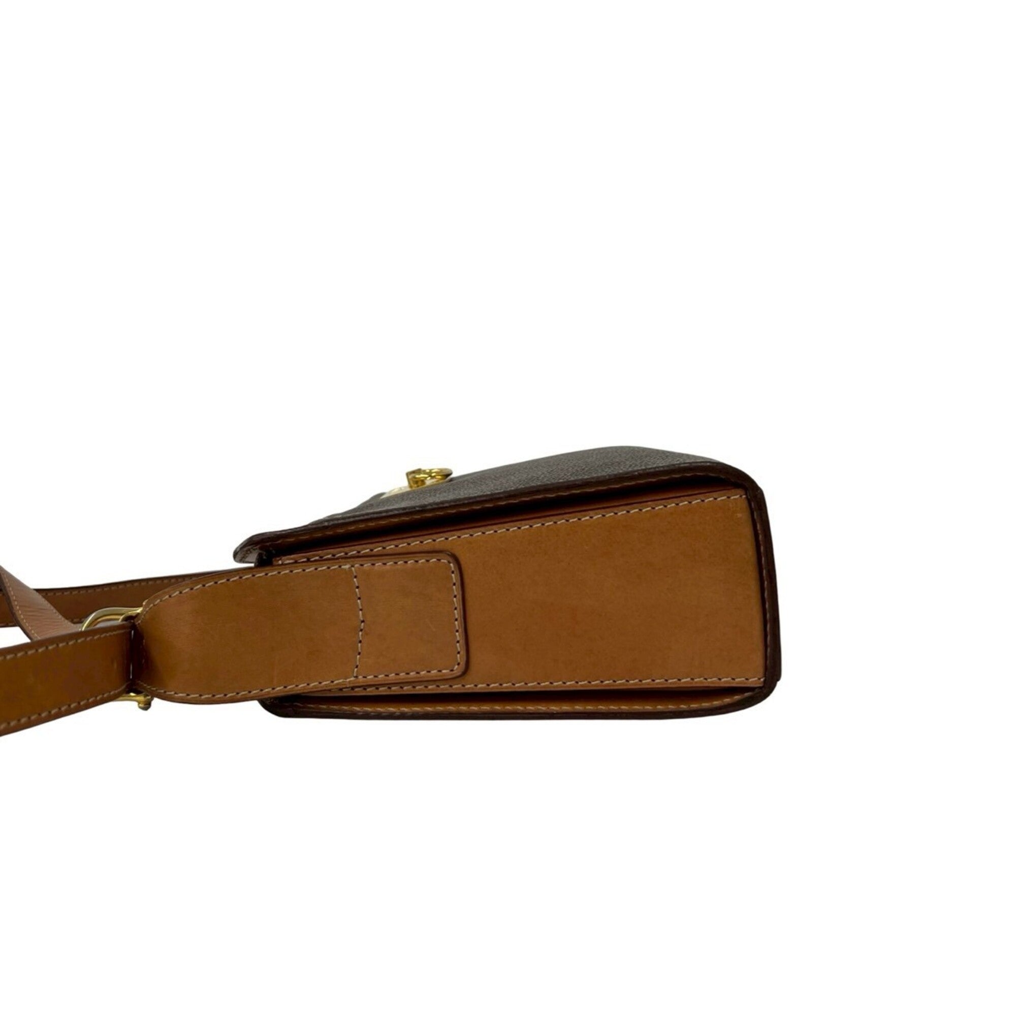 Celine Brown Pvc Leather Shoulder Bag (Pre-Owned)