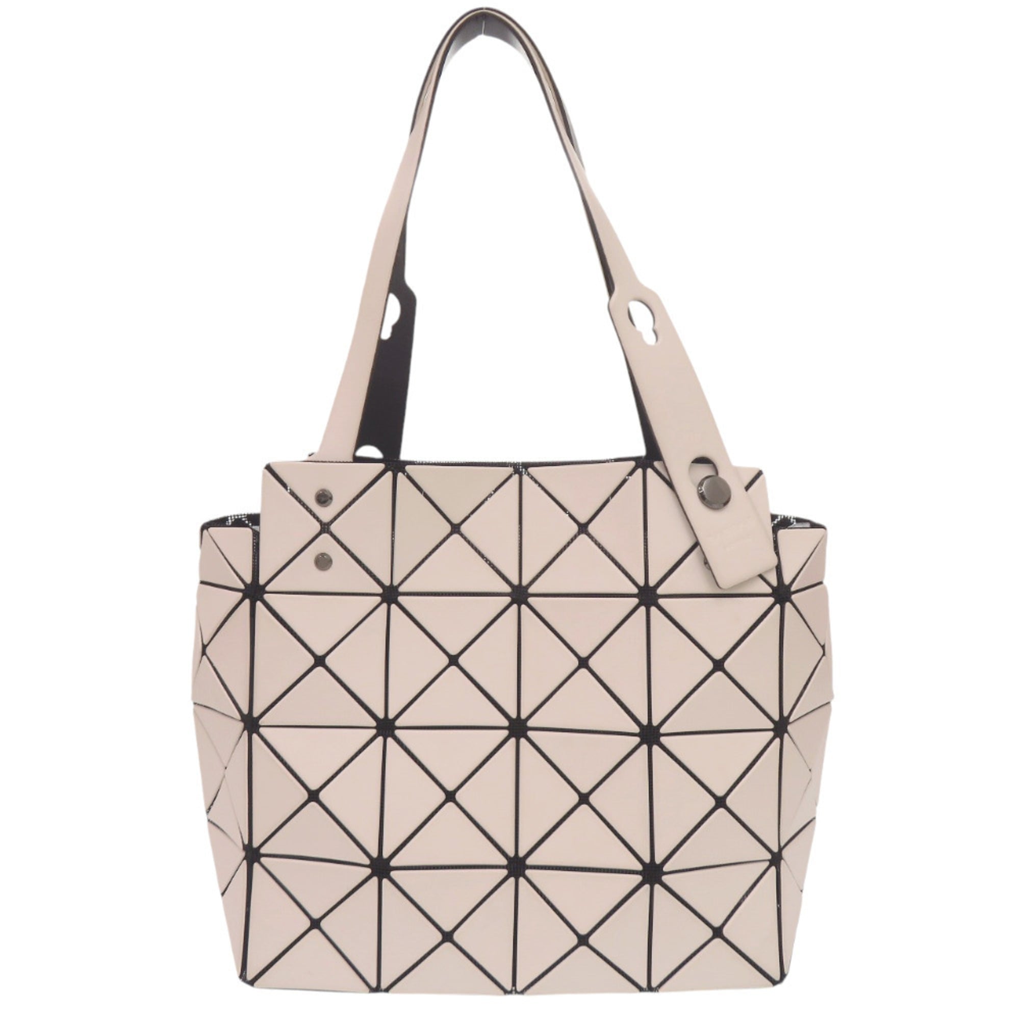 Issey Miyake Beige White Polyester Pvc Tote Bag (Pre-Owned)