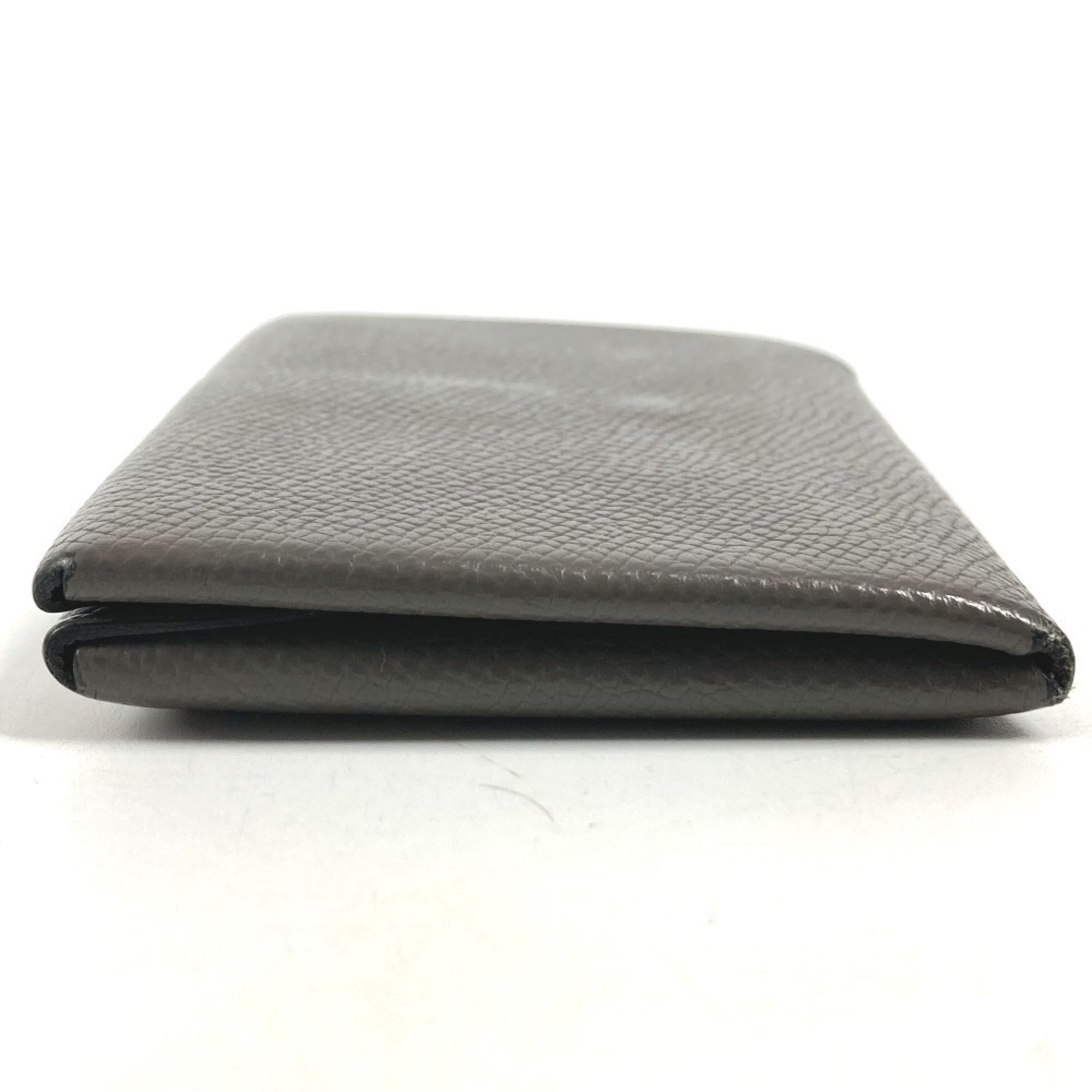 Hermes Gray Chevre Leather Wallet (Bi-Fold) (Pre-Owned)