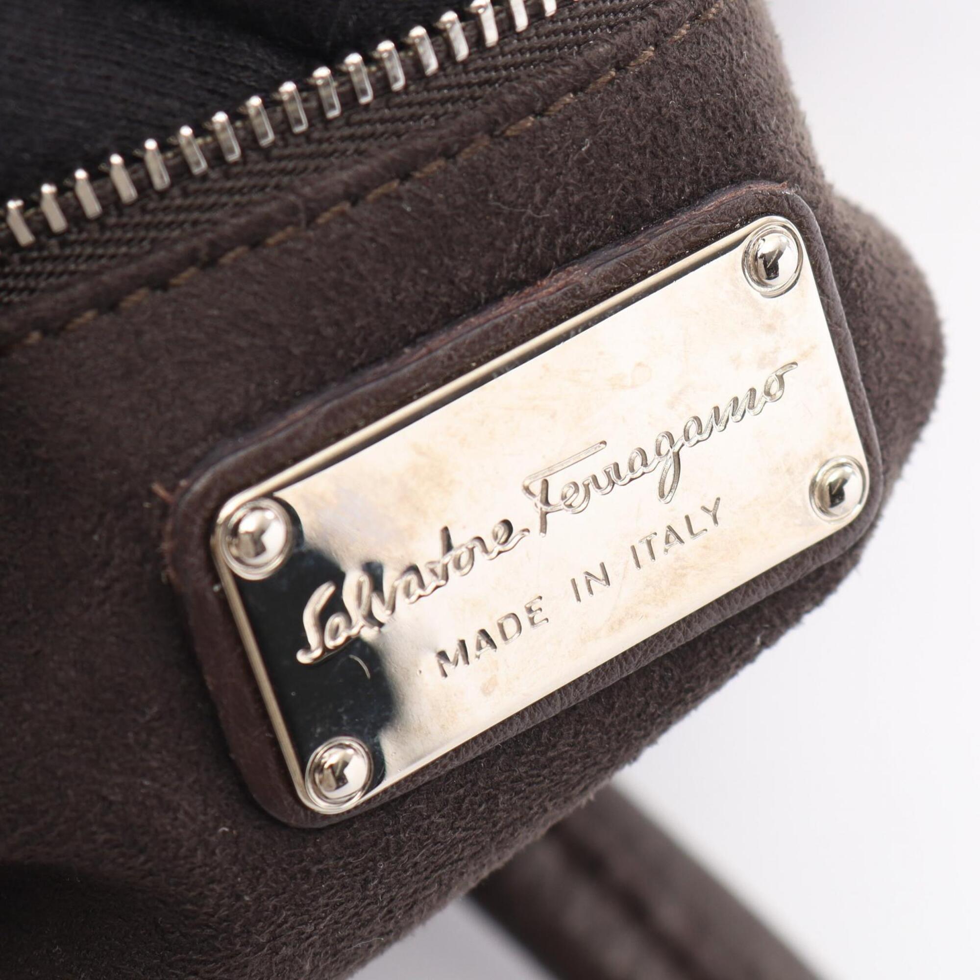 Salvatore Ferragamo Brown Leather Handbag (Pre-Owned)