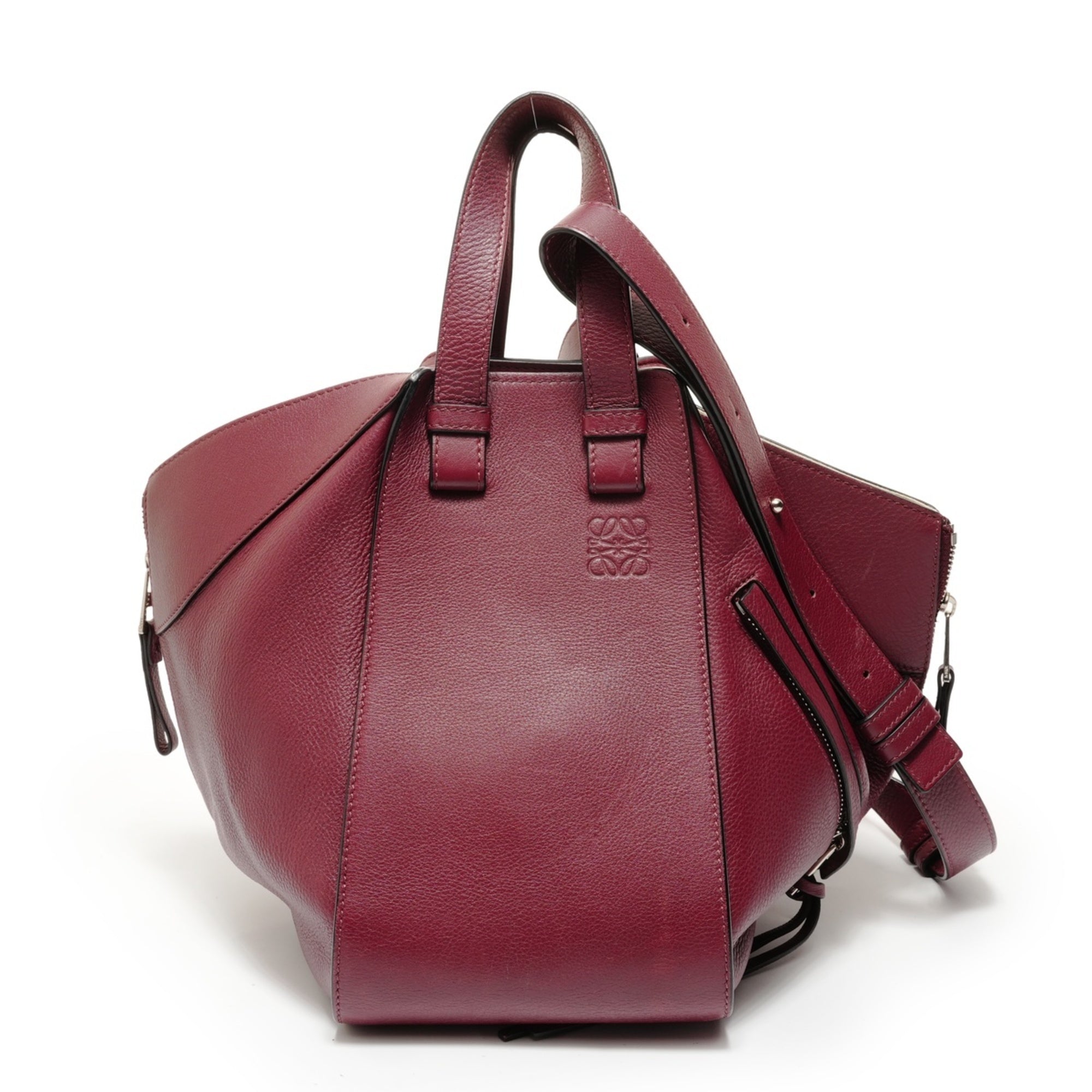 Loewe Hammock Red Color Leather Handbag (Pre-Owned)