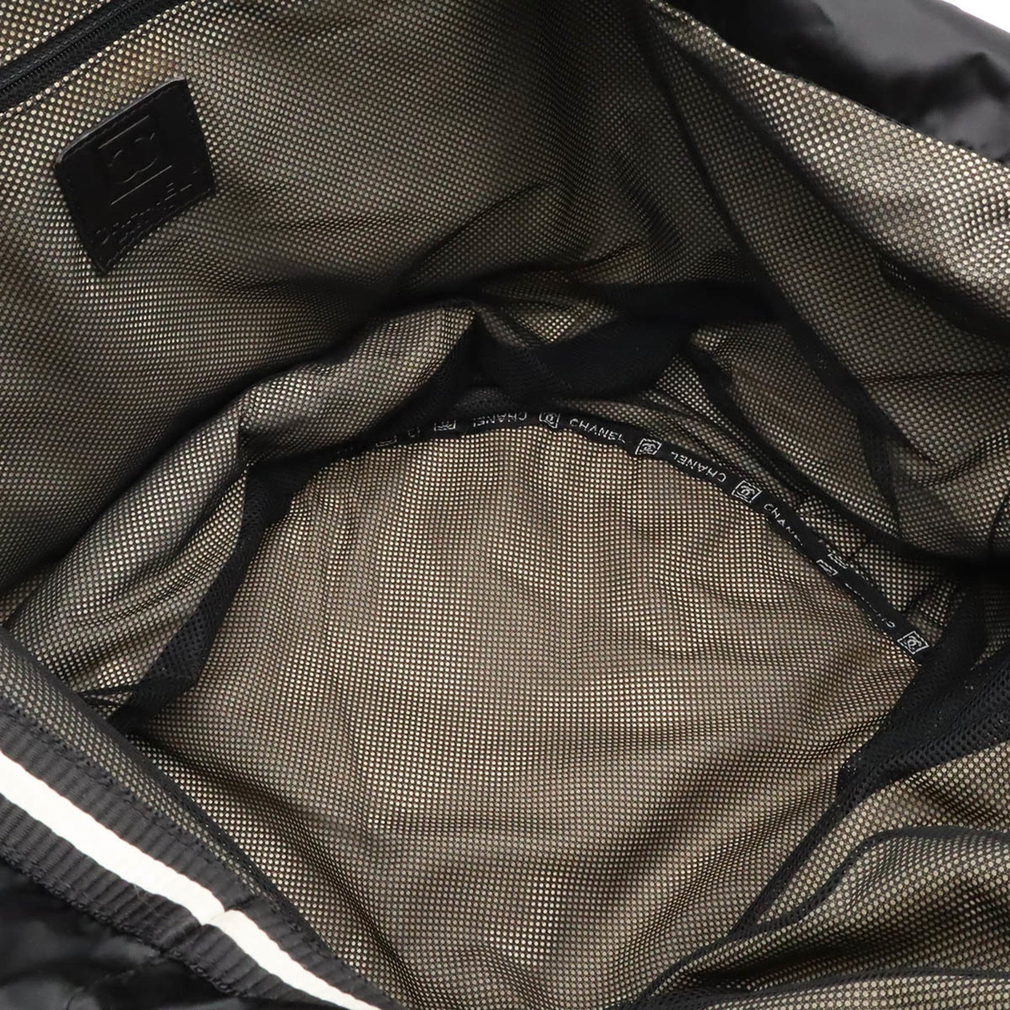 Chanel Sport Black Nylon Handbag Tote Bag (Pre-Owned)
