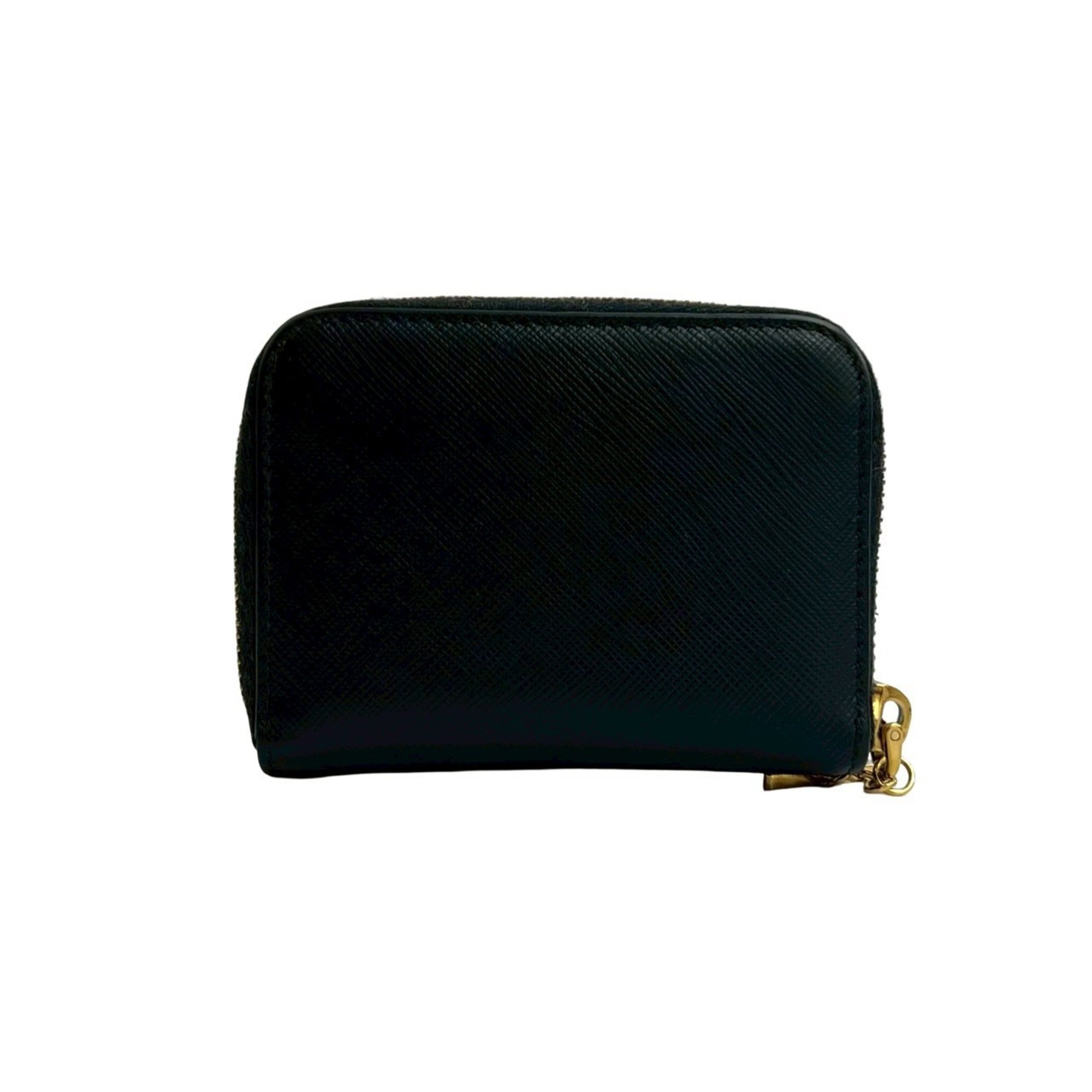 Prada Black Leather Coin Purse/Coin Case (Pre-Owned)