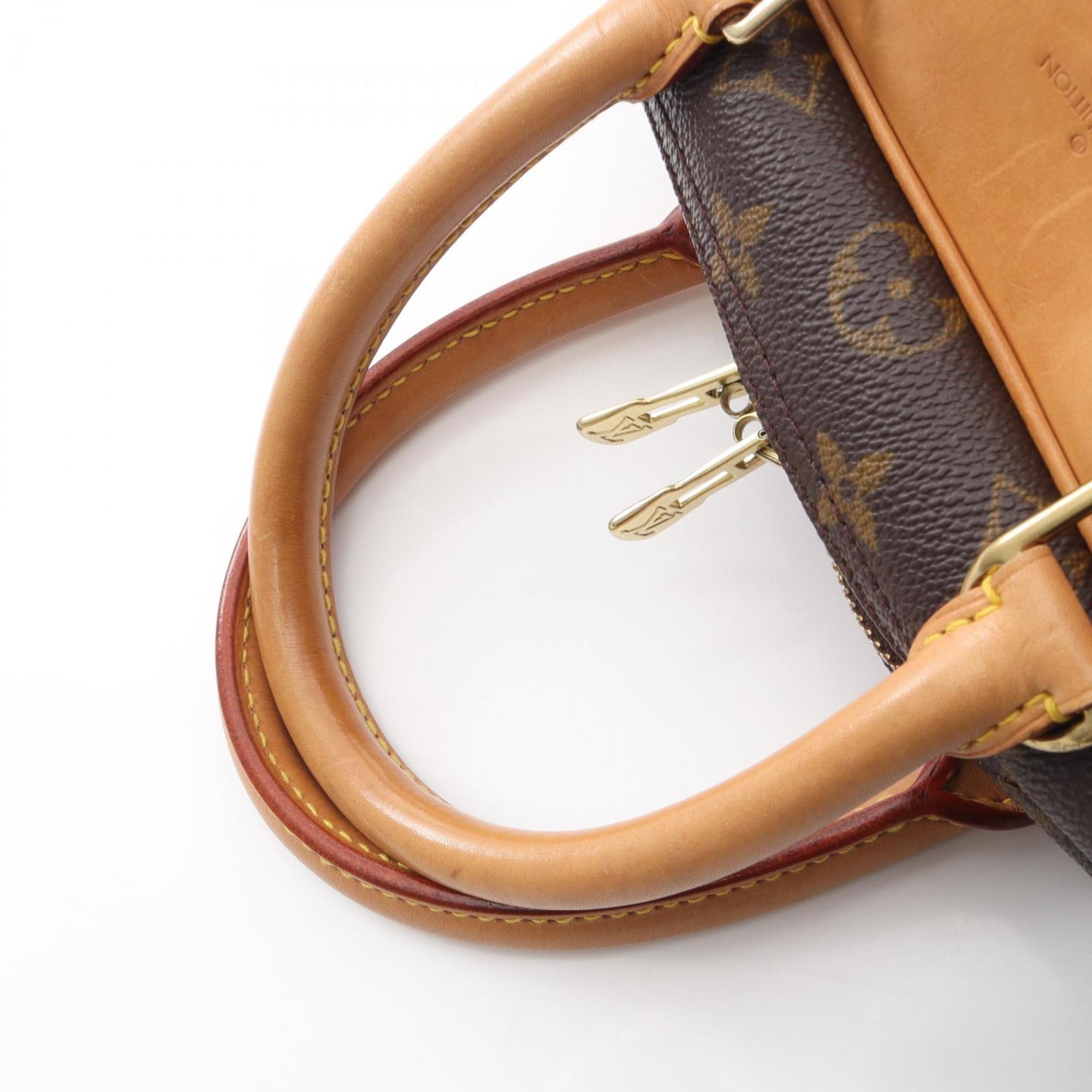 Louis Vuitton Brown Monogram Coated Canvas Leather Handbag (Pre-Owned)
