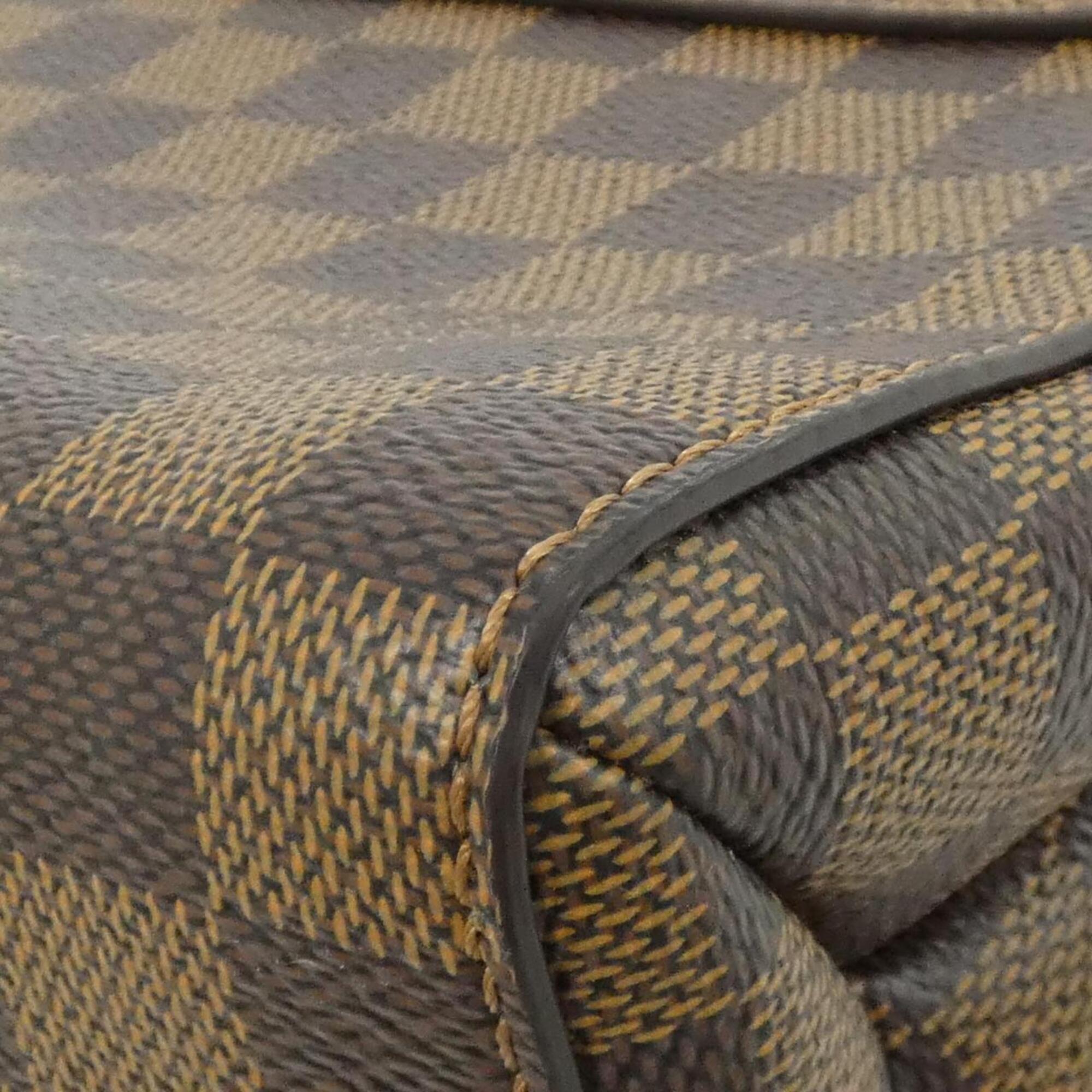 Louis Vuitton Black Ebene Coated Canvas Leather Shoulder Bag (Pre-Owned)