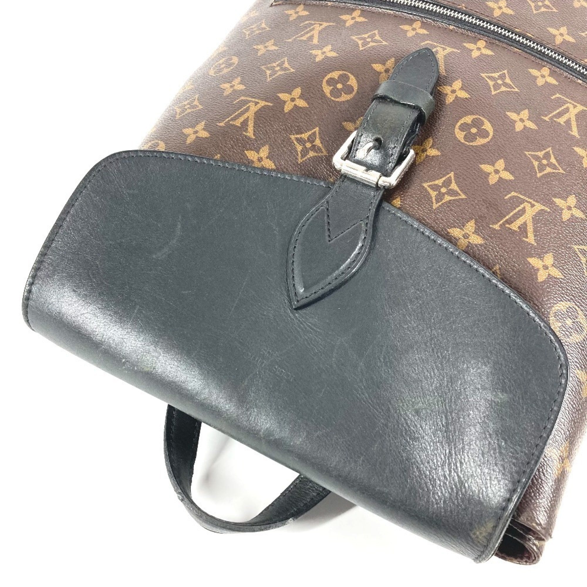 Louis Vuitton Black Brown Galle Monogram Backpack (Pre-Owned)