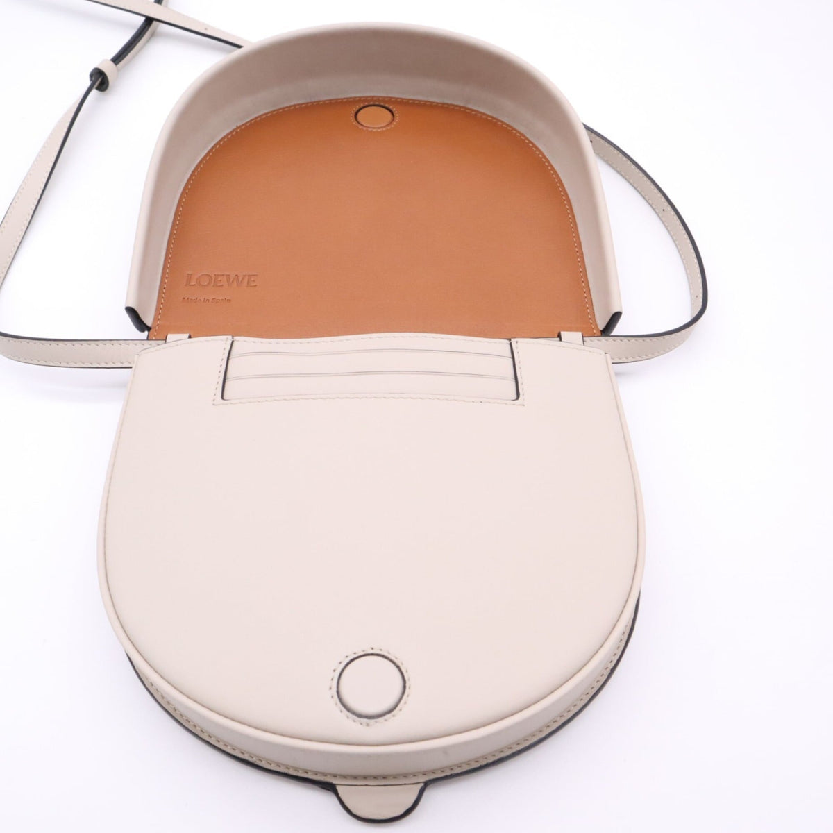 Loewe Light Beige Leather Shoulder Bag (Pre-Owned)