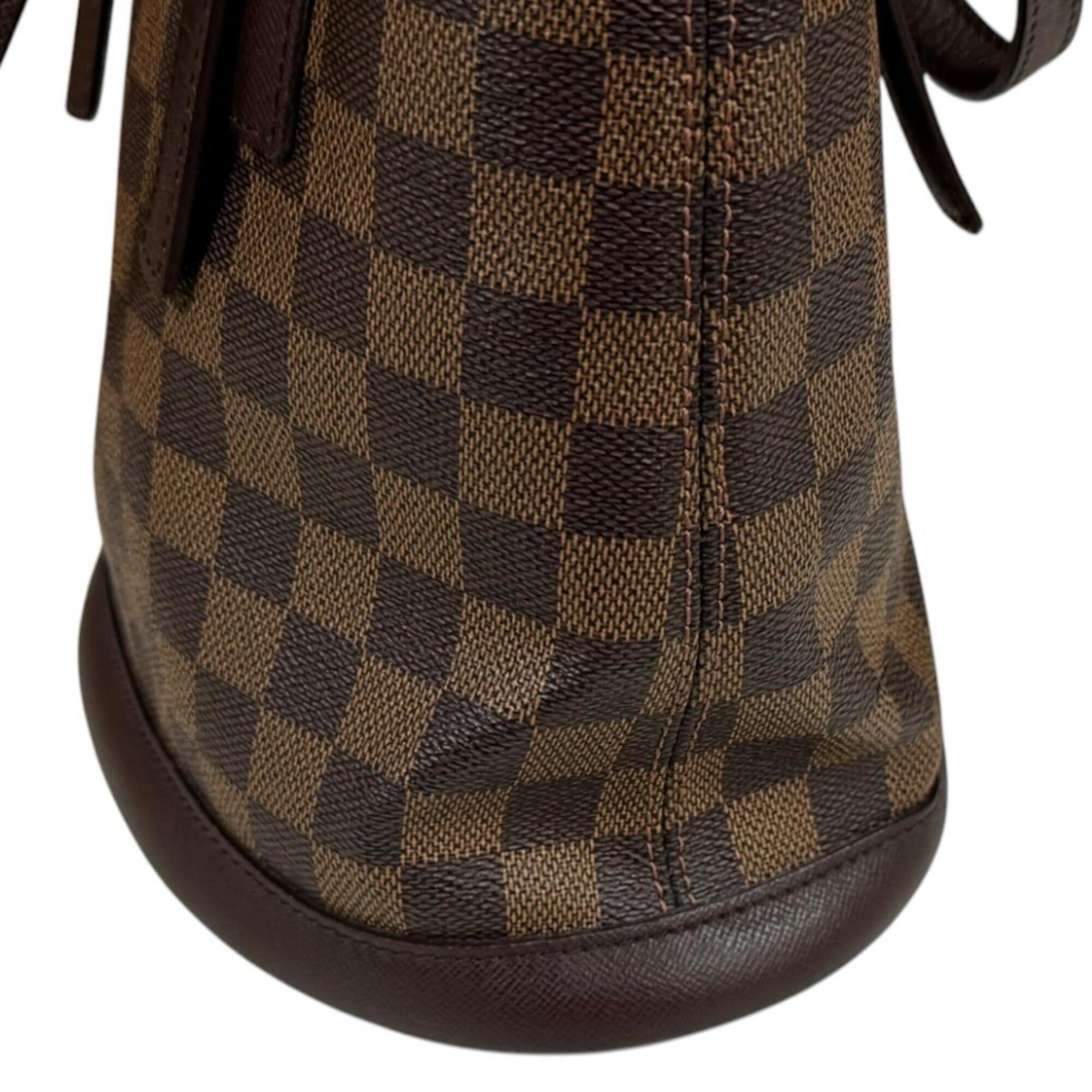 Louis Vuitton Damier Brown Damier Canvas Handbag Pouch Shoulder Bag (Pre-Owned)