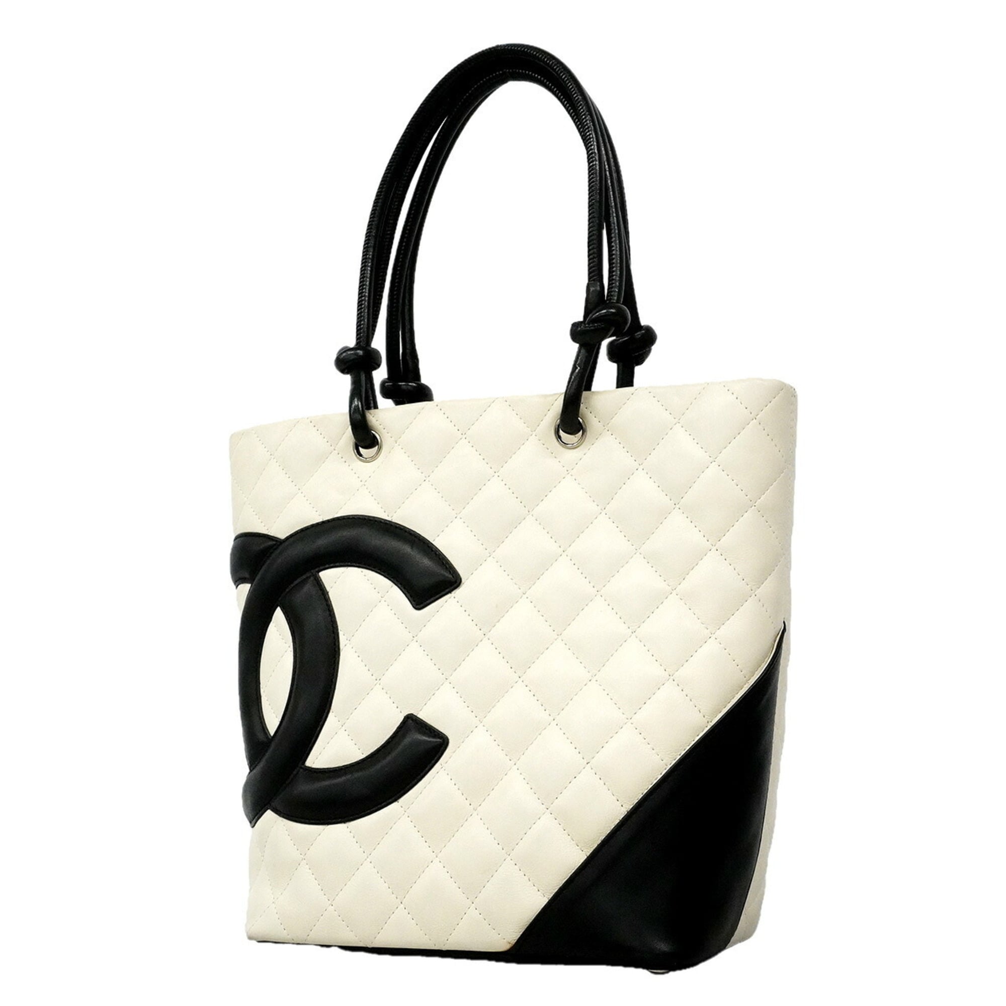 Chanel White Leather Tote Bag (Pre-Owned)