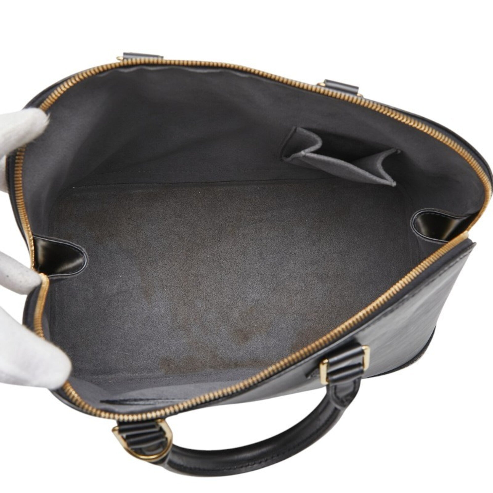 Louis Vuitton Epi Black Noir Leather Handbag (Pre-Owned)