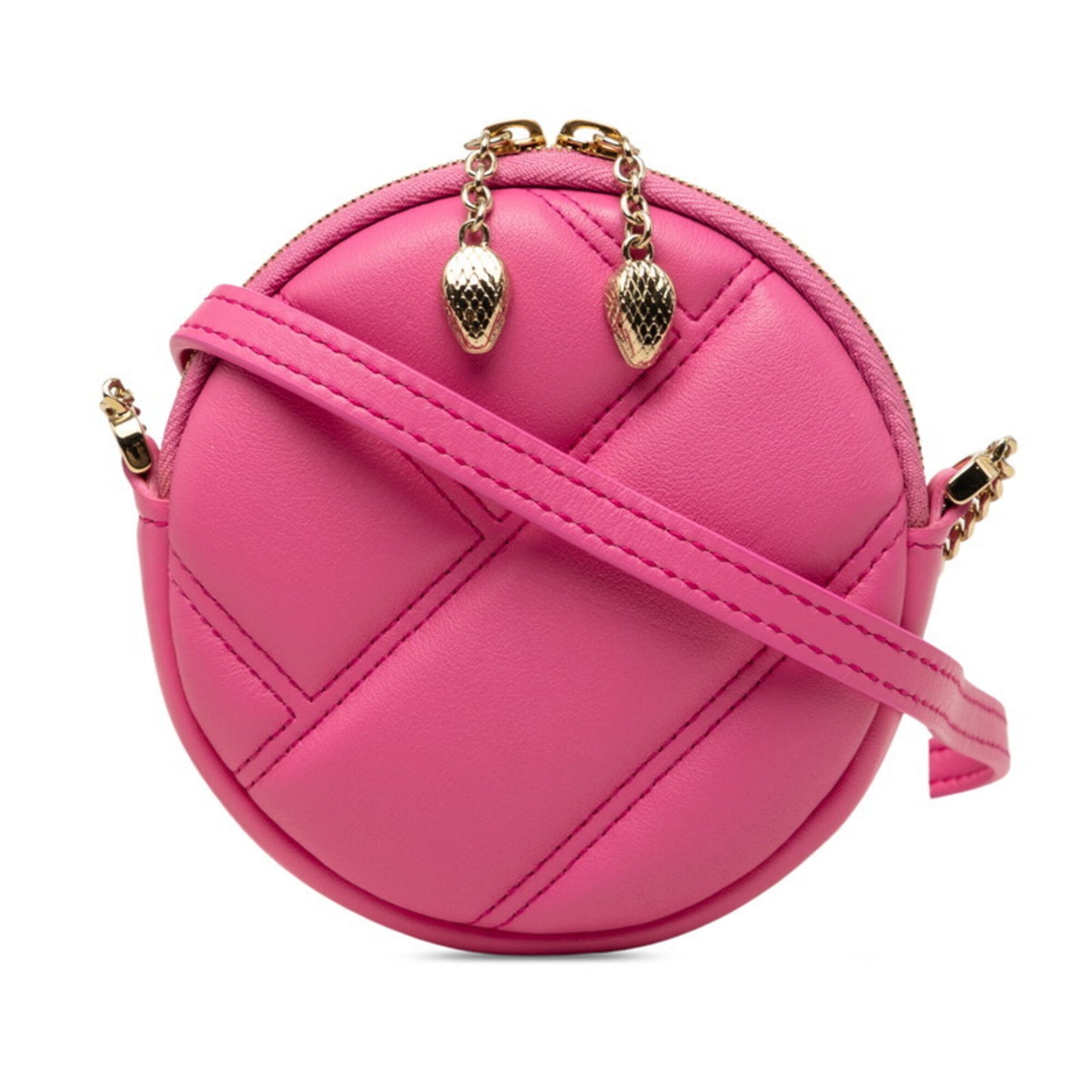Bvlgari Pink Leather Pochette (Pre-Owned)