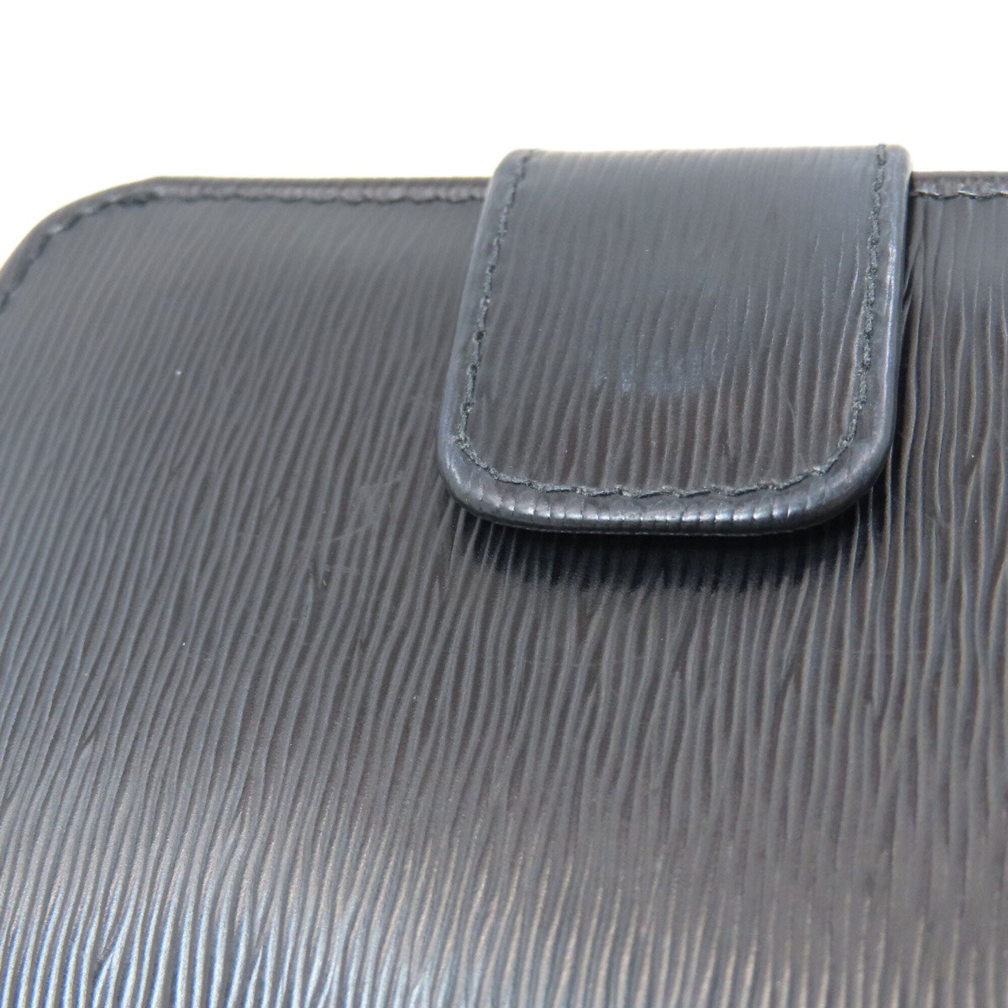 Prada Black Saffiano Triangle Wallet (Bi-Fold) (Pre-Owned)