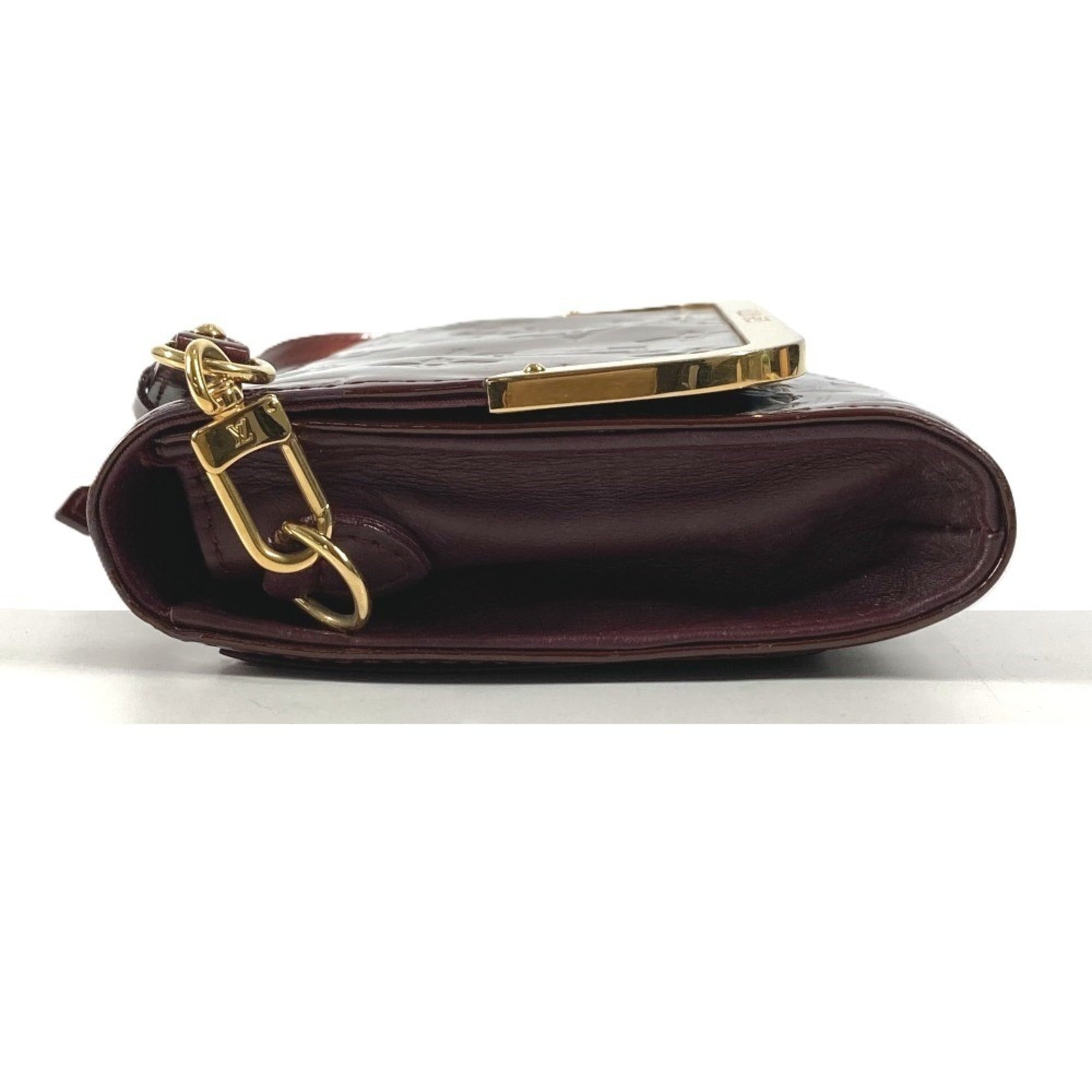Louis Vuitton Purple Rouge Fauviste Monogram Vernis Canvas Clutch Bag Shoulder Bag (Pre-Owned)