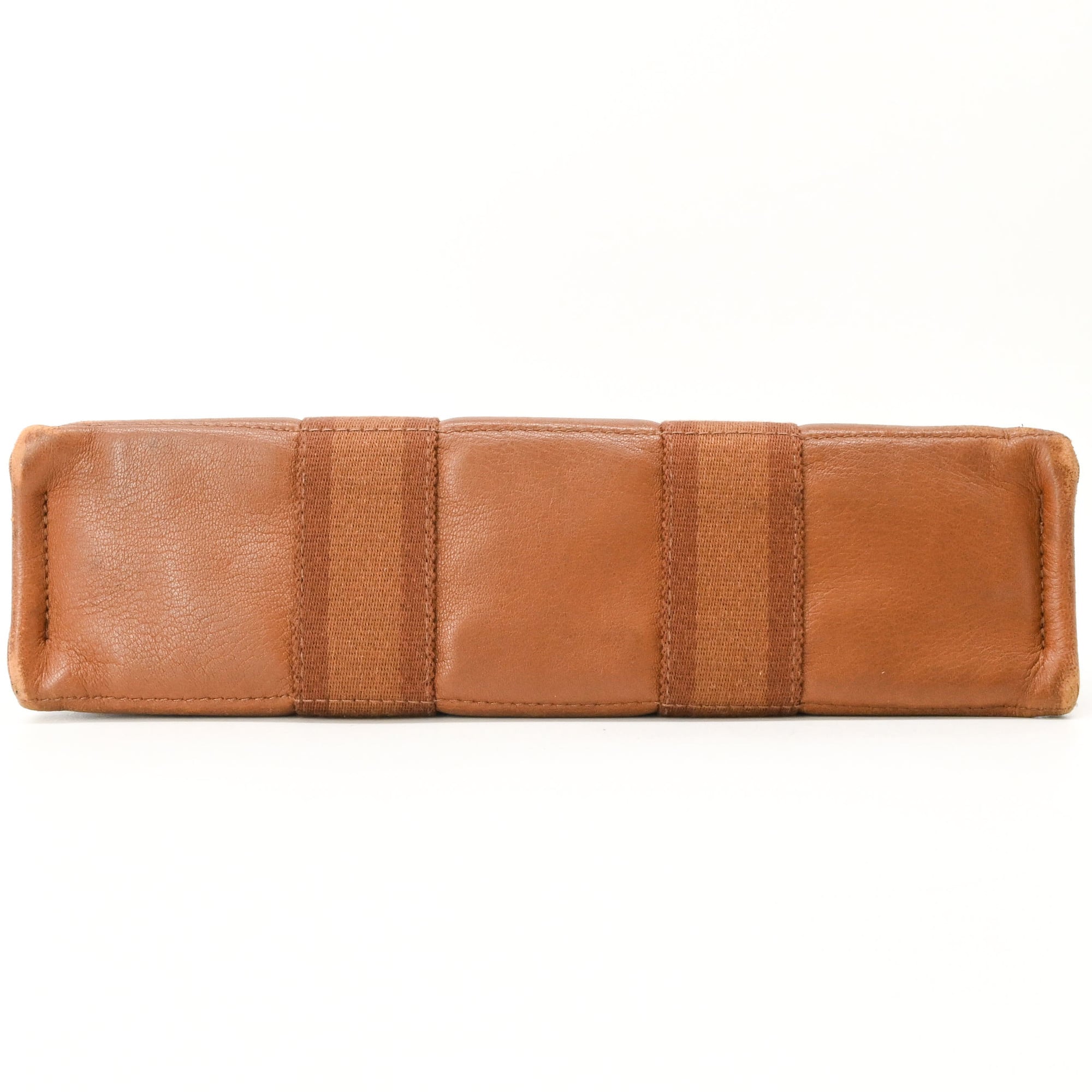 Hermes Fourre Tout Brown Canvas Leather Handbag (Pre-Owned)