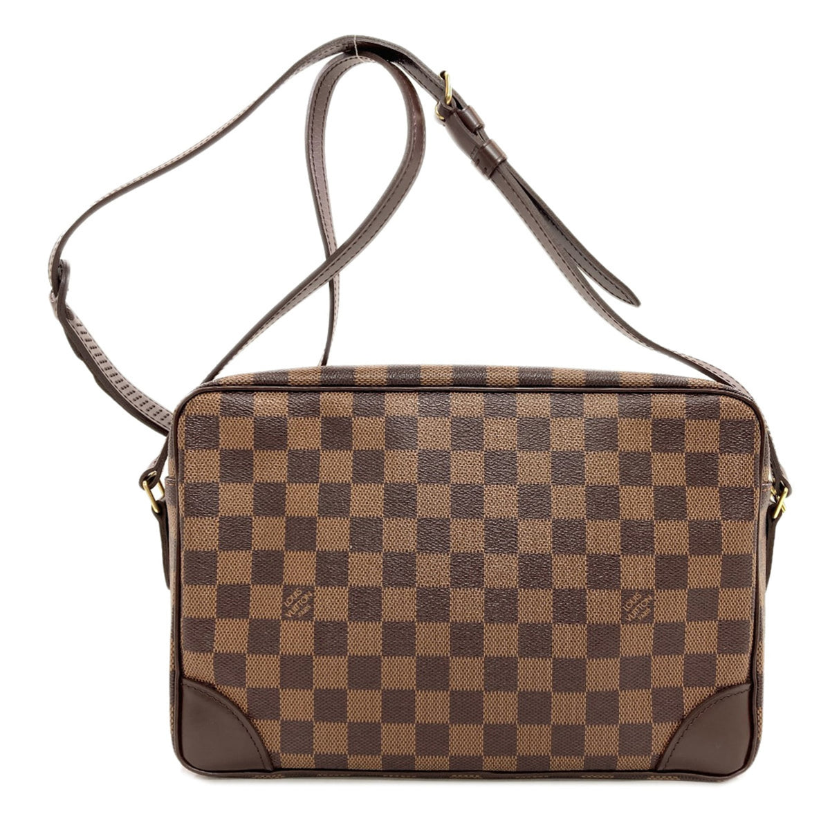 Louis Vuitton Damier Canvas Ebene Damier Canvas Shoulder Bag (Pre-Owned)