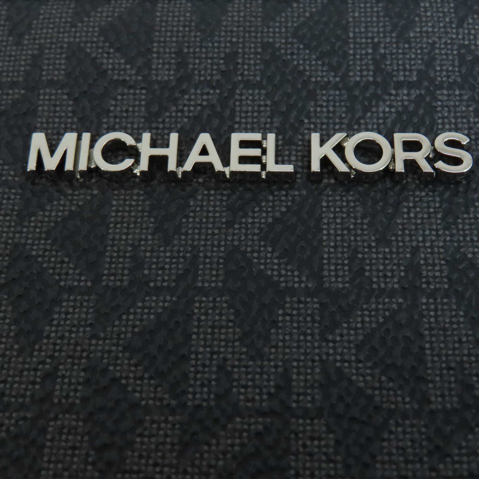 Michael Kors Gray Coated Canvas Shoulder Bag (Pre-Owned)