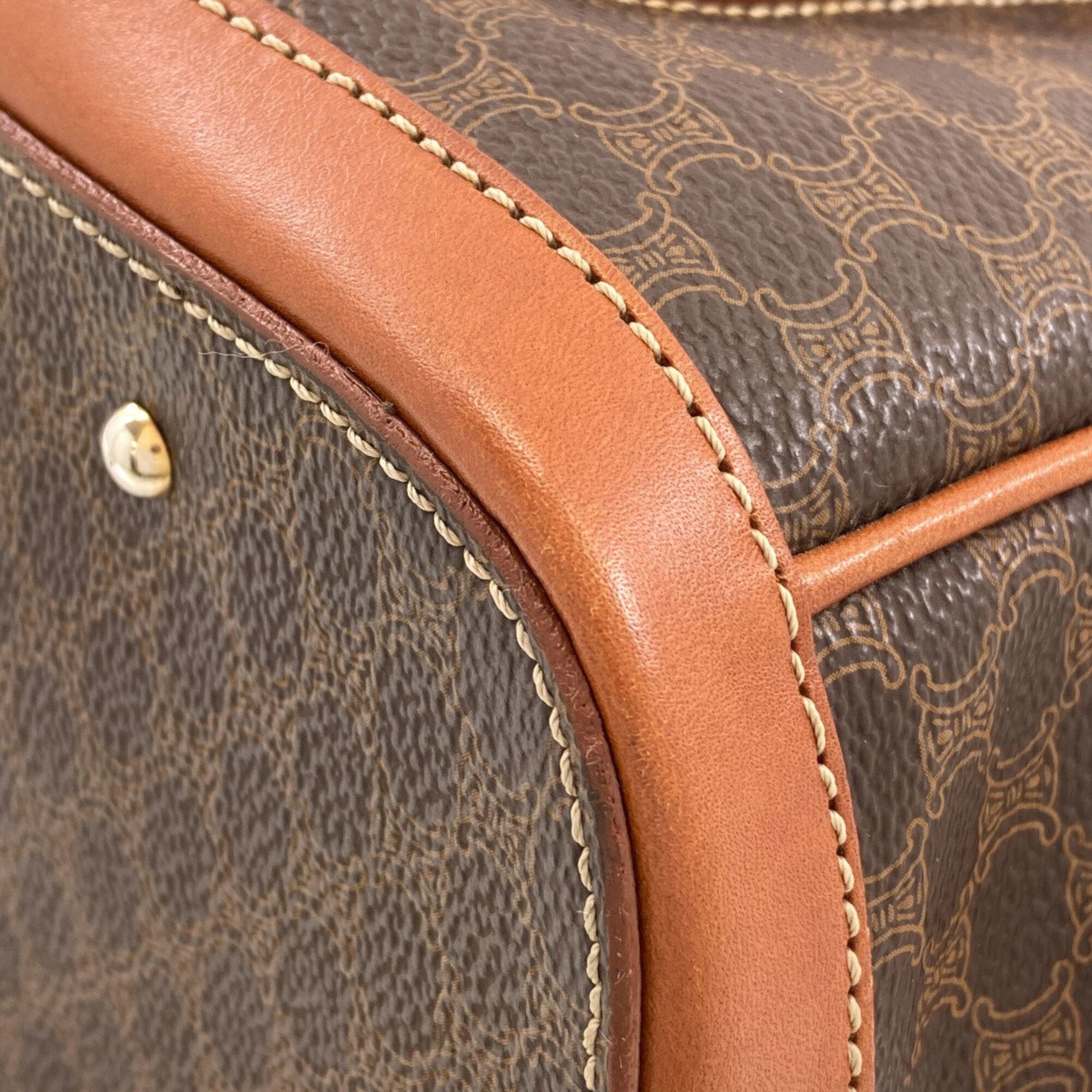Celine Brown Pvc Leather Handbag (Pre-Owned)