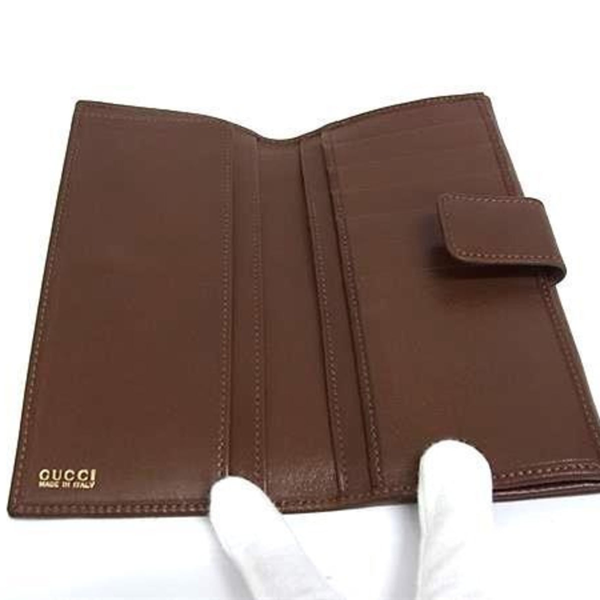 Gucci Brown Leather Coin Purse/Coin Case (Pre-Owned)