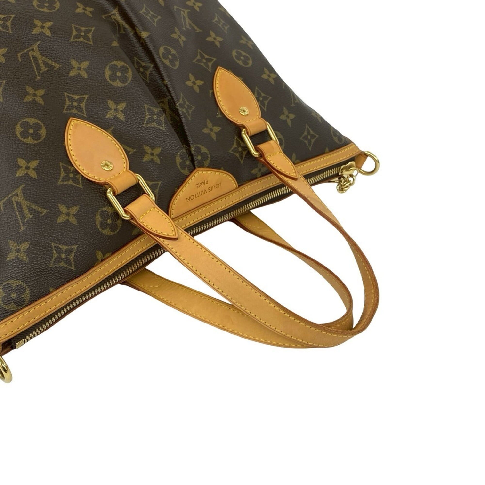 Louis Vuitton Brown Leather Pvc Shoulder Bag Tote Bag (Pre-Owned)