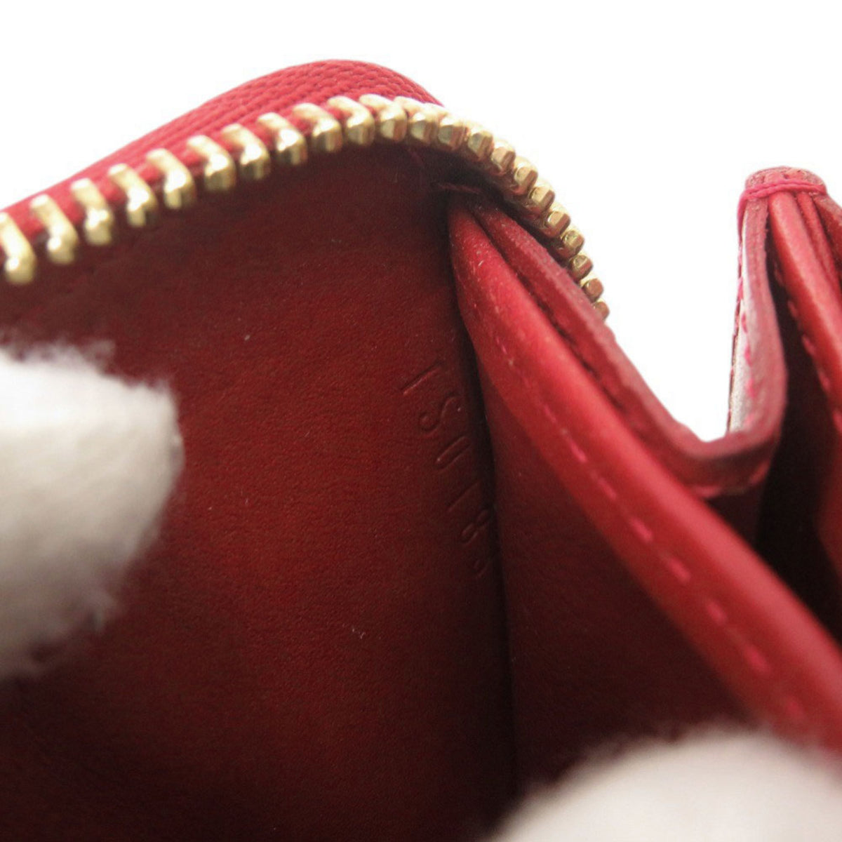 Louis Vuitton Red Color Monogram Vernis Coin Purse/Coin Case (Pre-Owned)