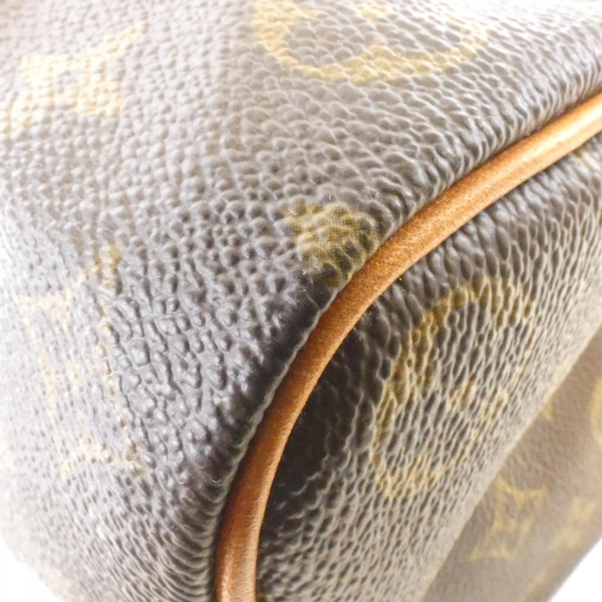 Louis Vuitton Monogram Marron Coated Canvas Boston Bag (Pre-Owned)