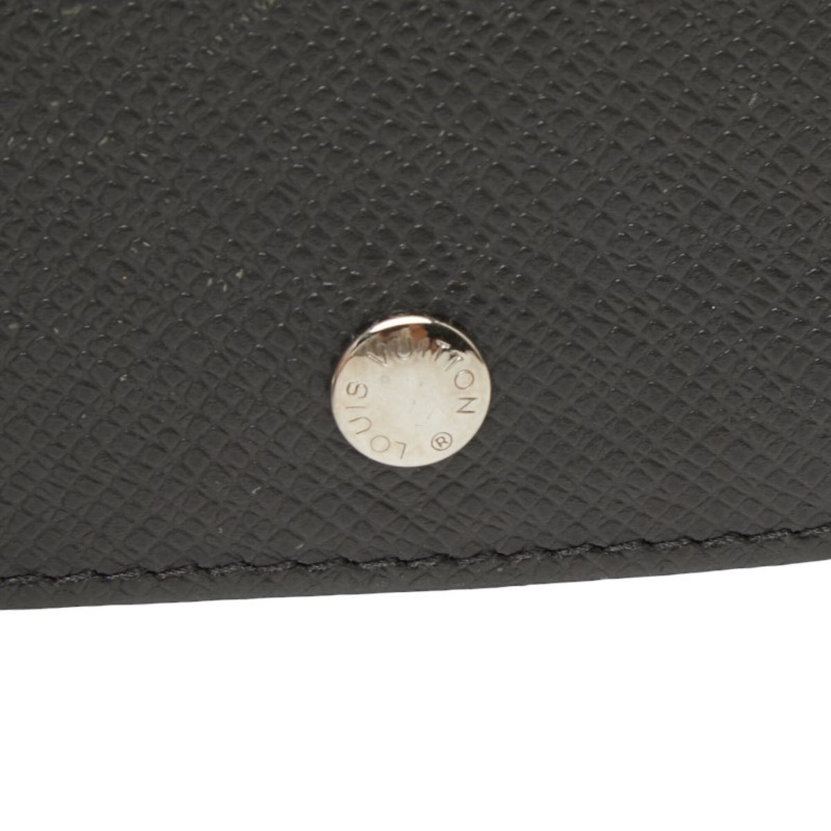 Louis Vuitton Ardoise Black Leather Coin Purse/Coin Case (Pre-Owned)