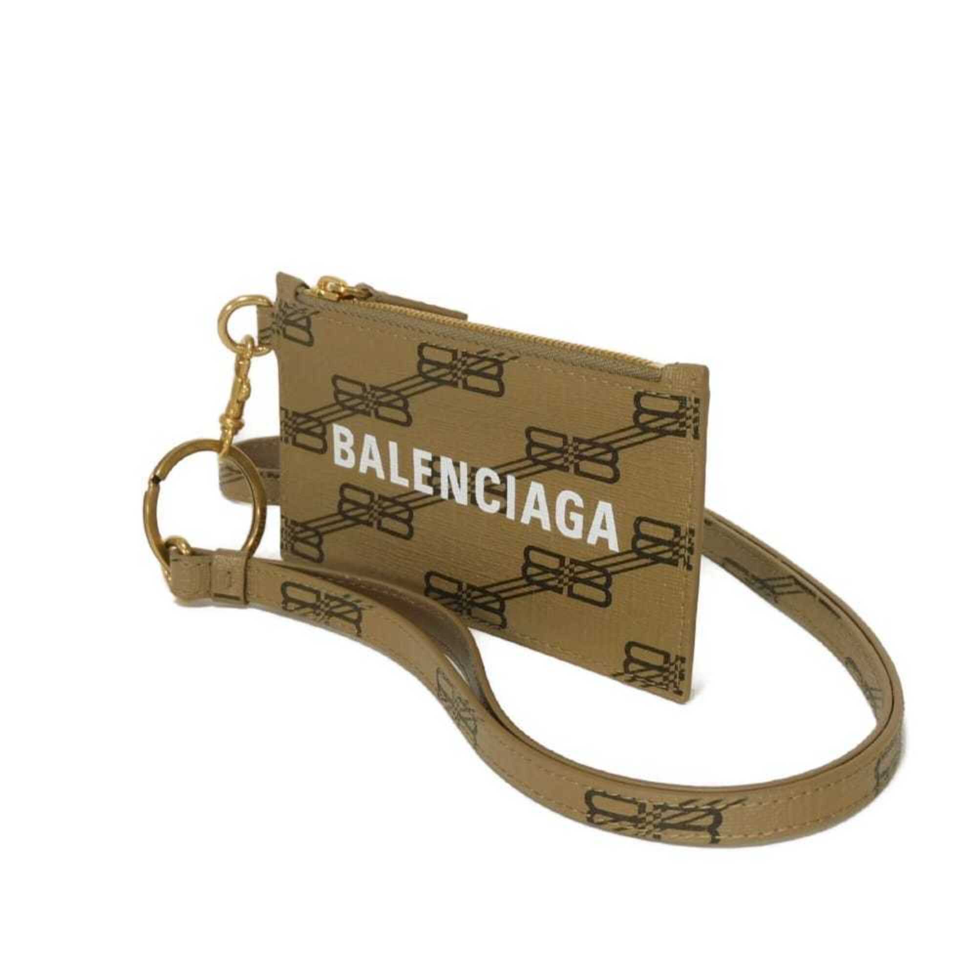 Balenciaga Beige Coated Canvas Pouch (Pre-Owned)